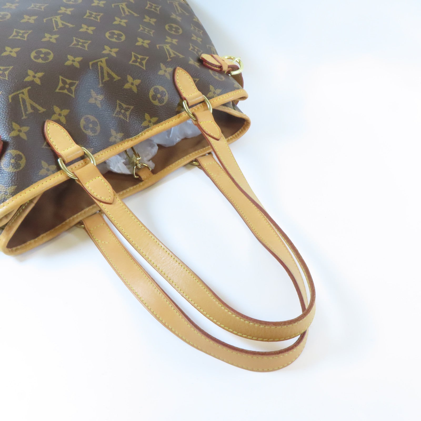 LOUIS VUITTON Monogram Batignolles Horizontal金扣肩背袋啡色