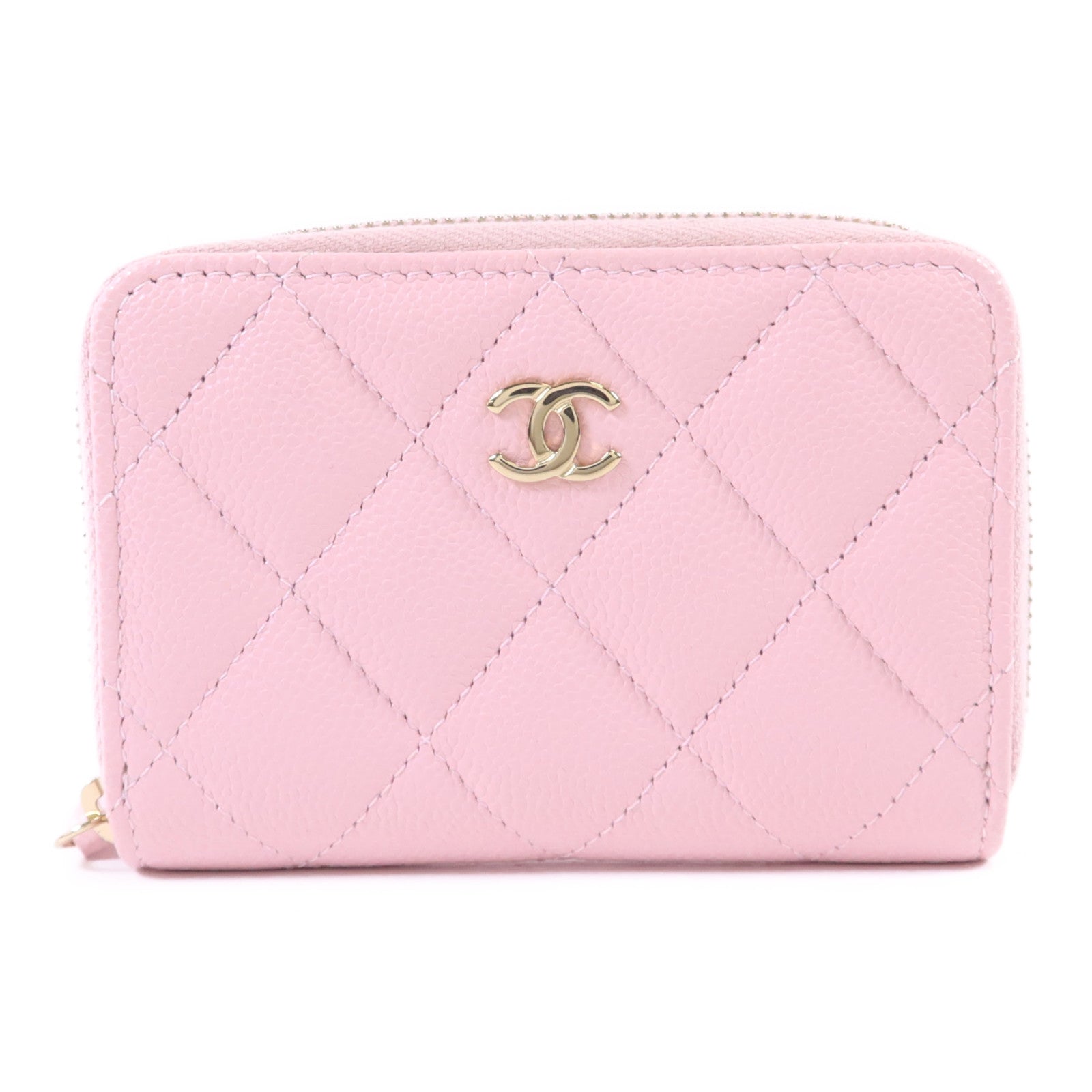 CHANEL 牛皮皮革Card Case金扣卡片套