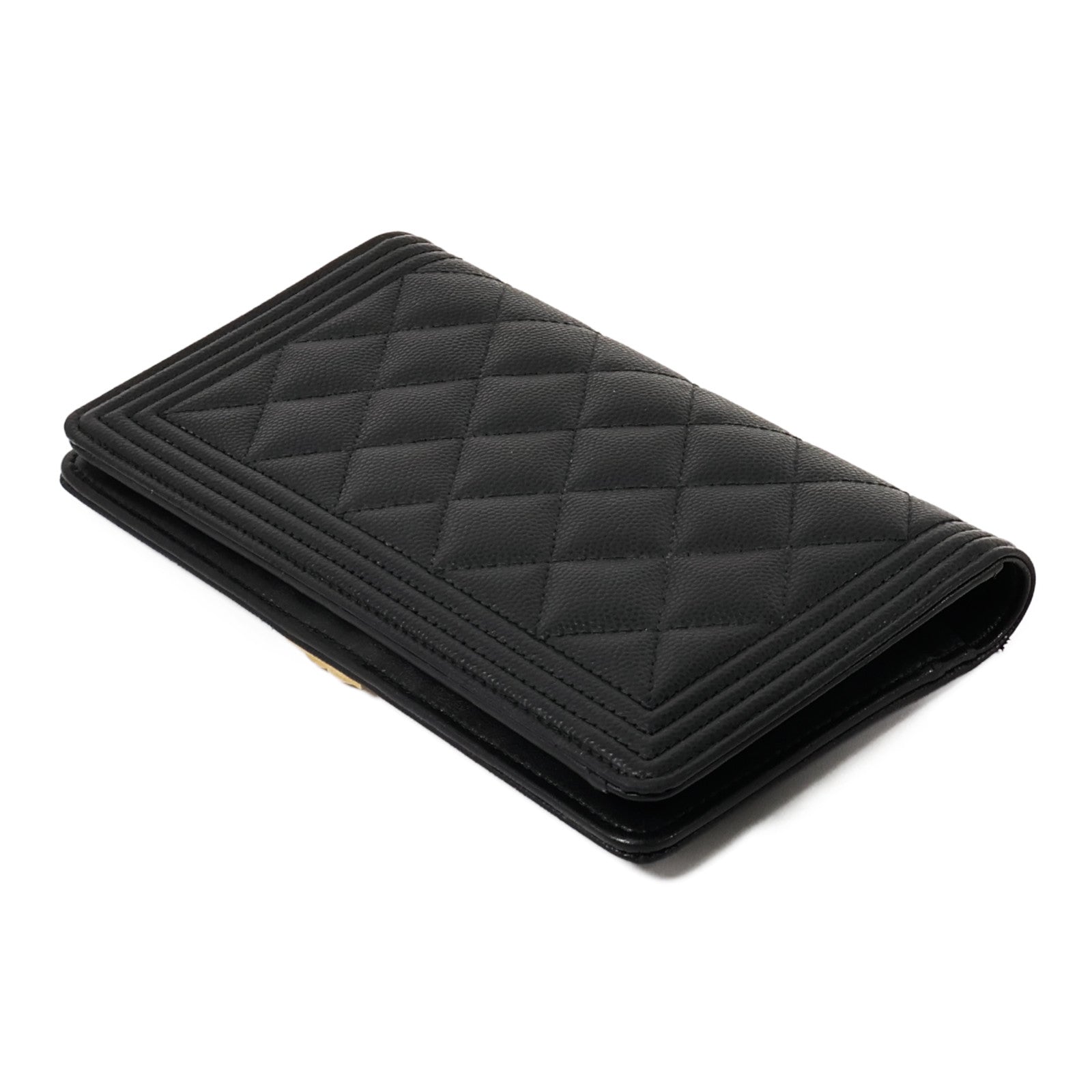 CHANEL 牛皮皮革Boy Chanel Long Wallet