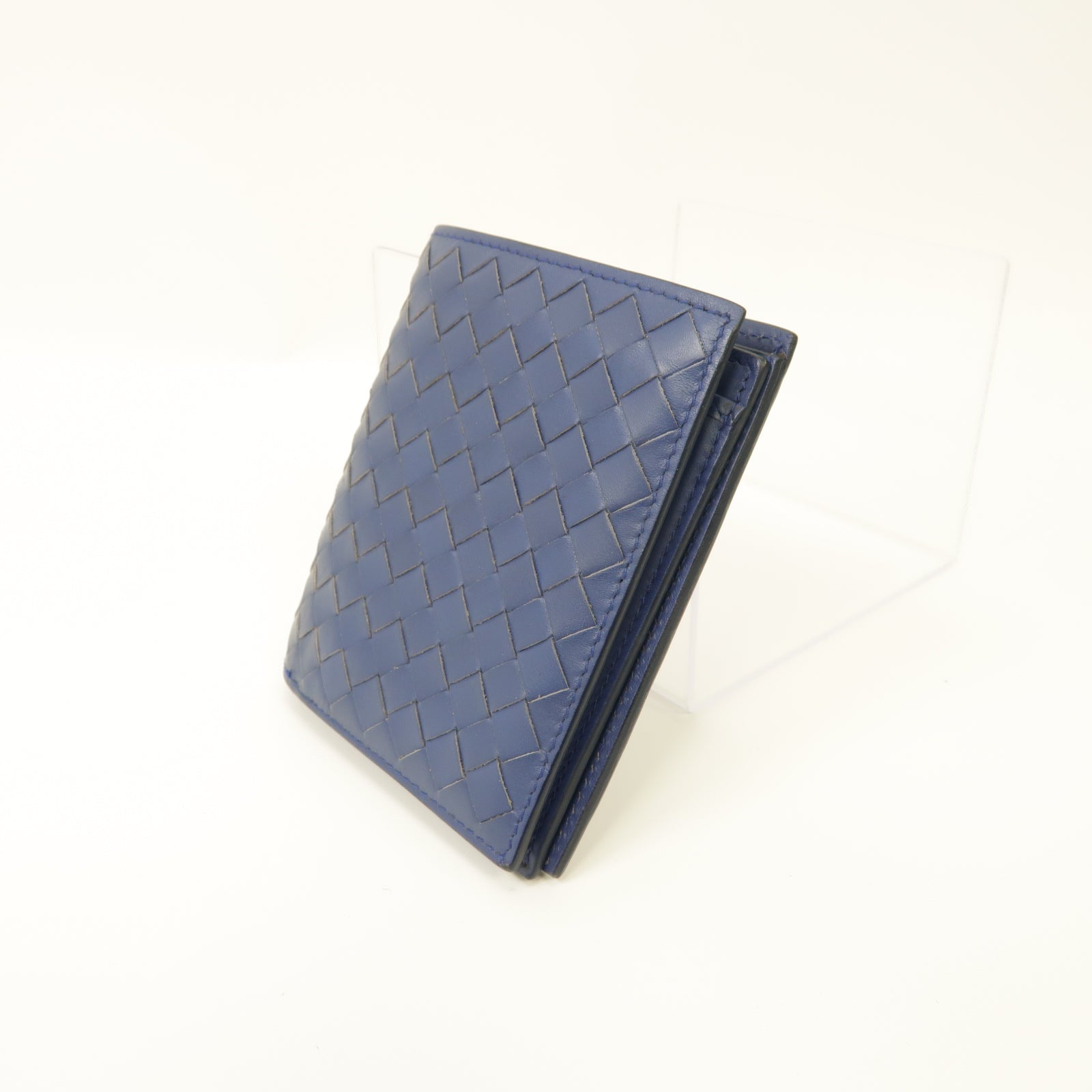 BOTTEGA VENETA 【激減優惠】皮革Wallet錢包藍色