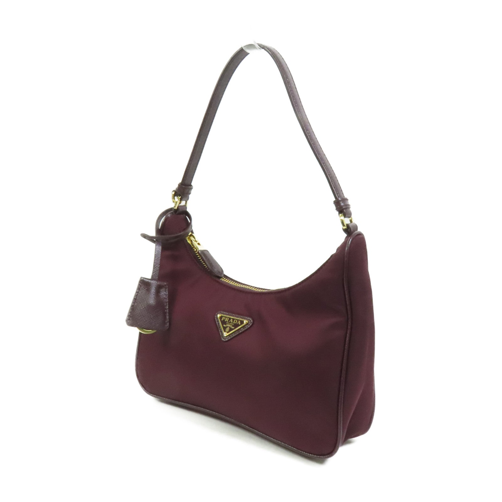PRADA 尼龍Re-Edition 2005金扣手挽袋
