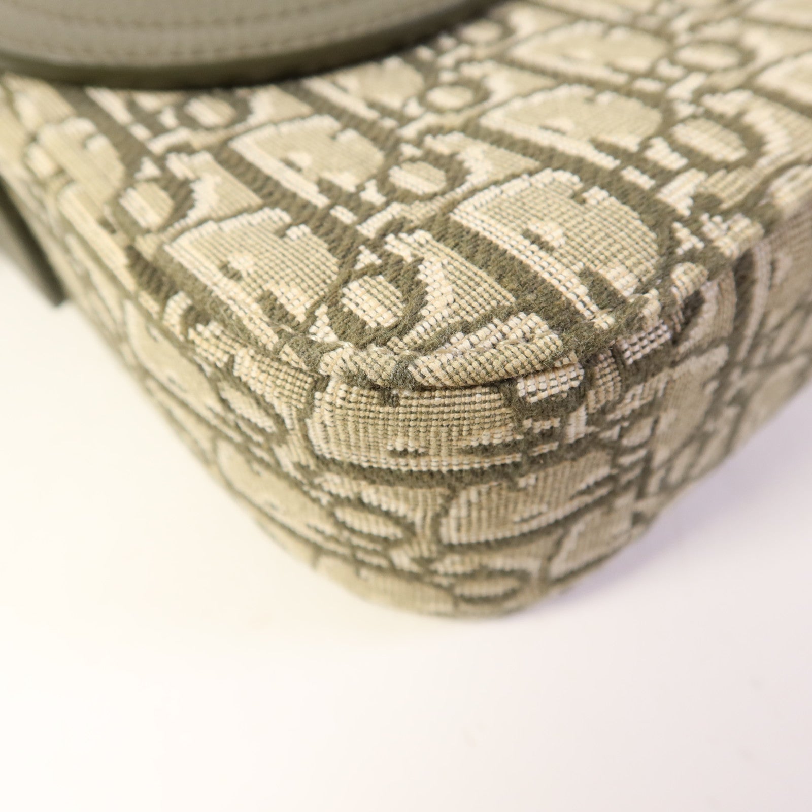 Dior 帆布Small Saddle Messenger銀扣肩背袋