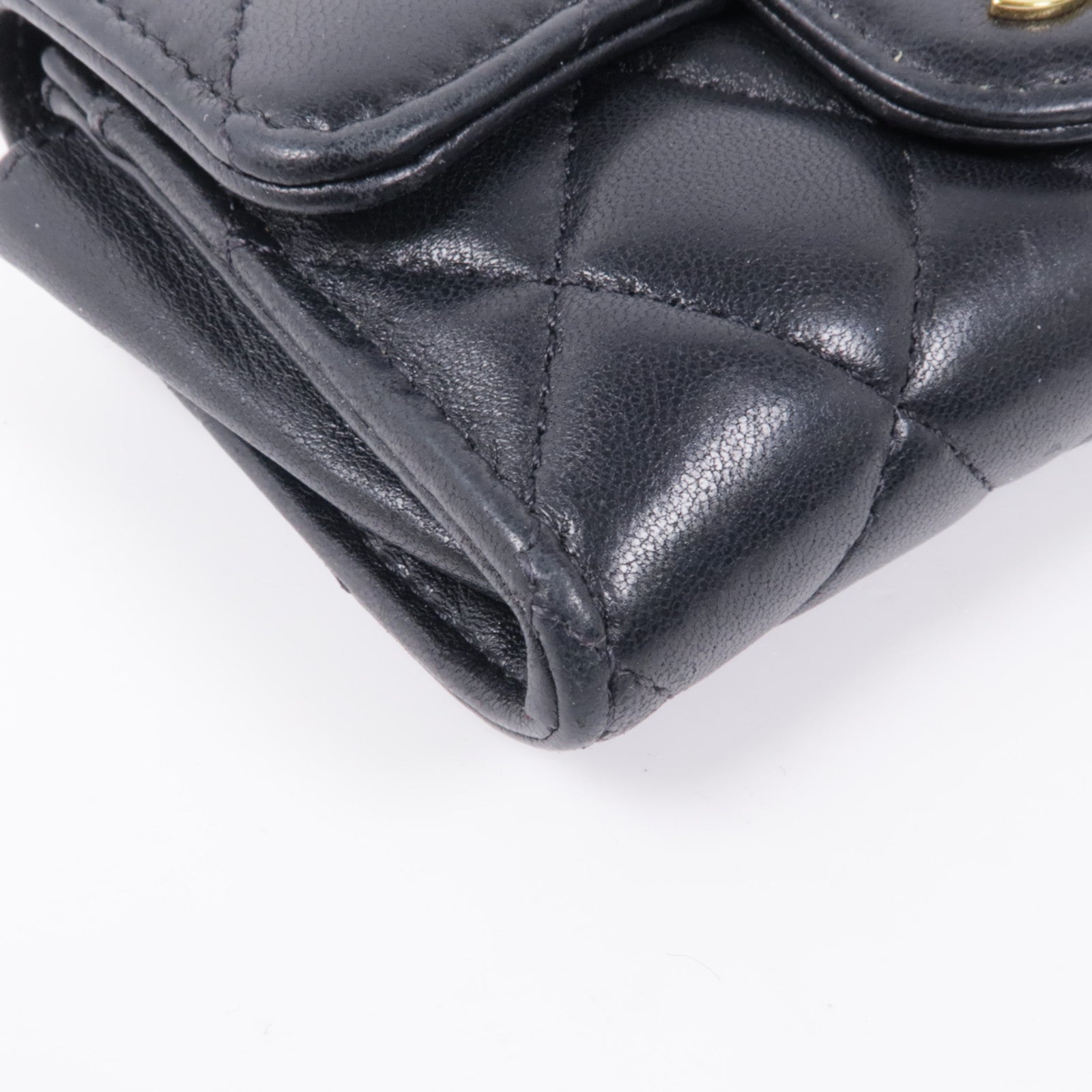 CHANEL 羊皮皮革Card Case金扣卡片套
