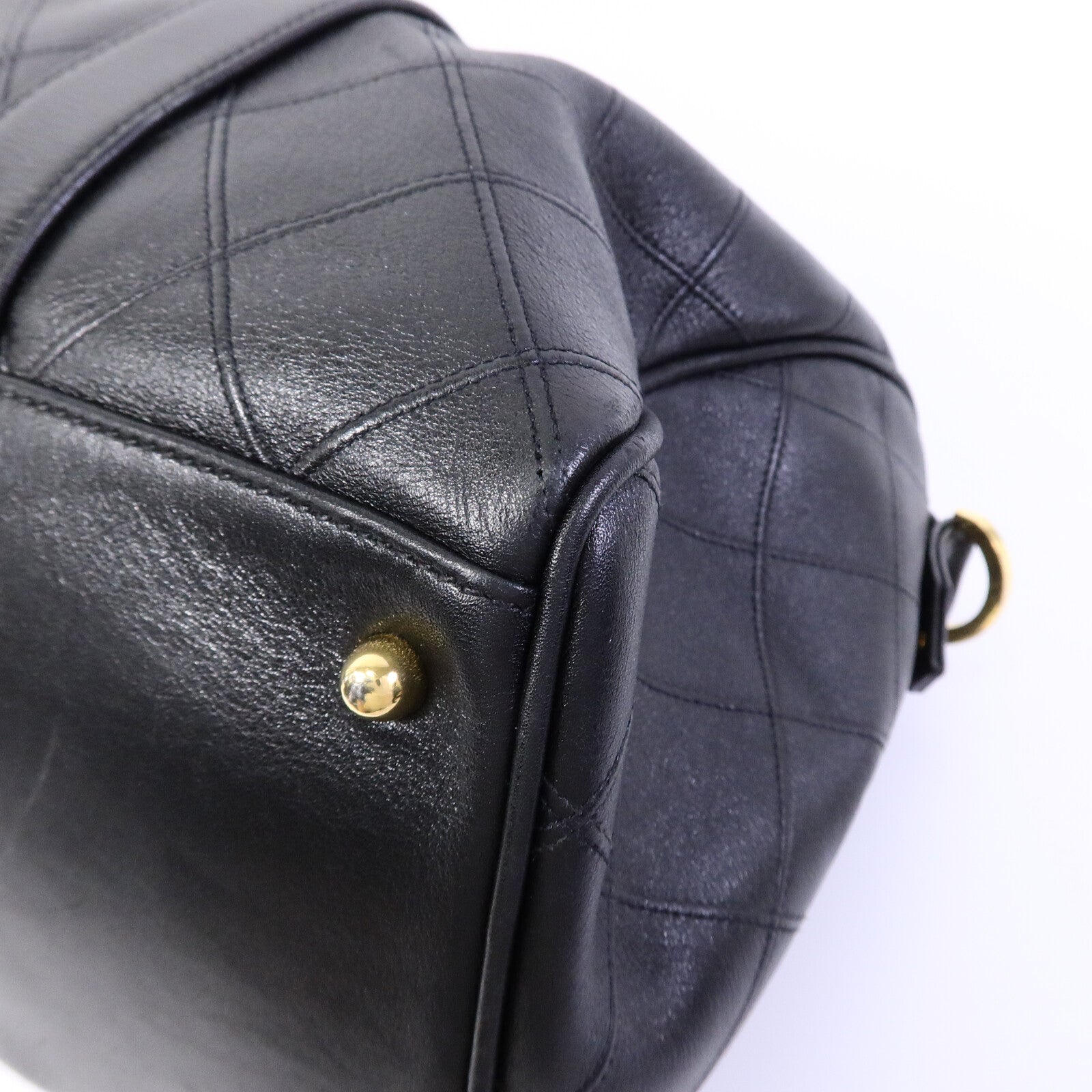 CHANEL 牛皮皮革Vintage Boston Bag手挽肩背兩用袋