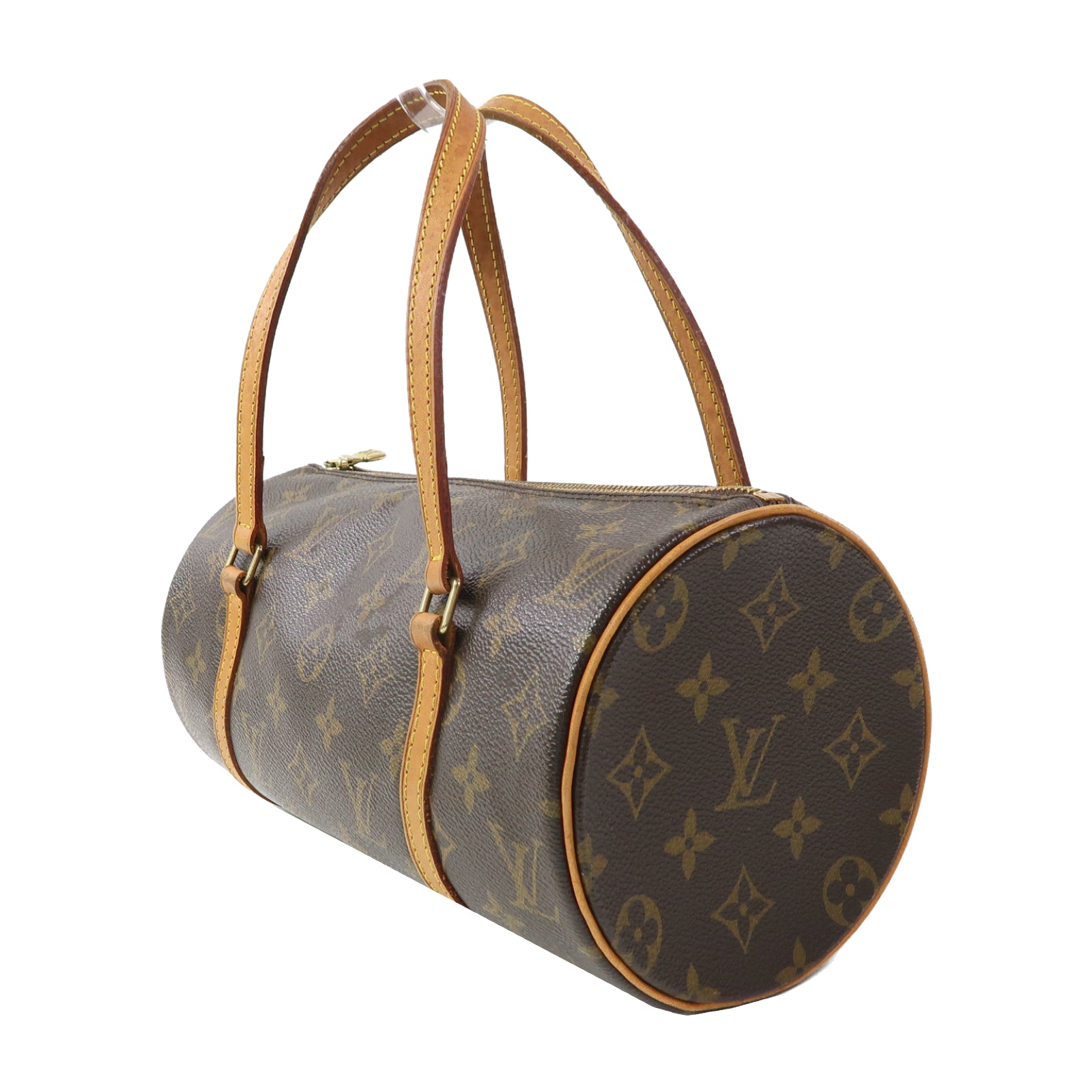 LOUIS VUITTON Monogram Papillon PM金扣肩背袋啡色