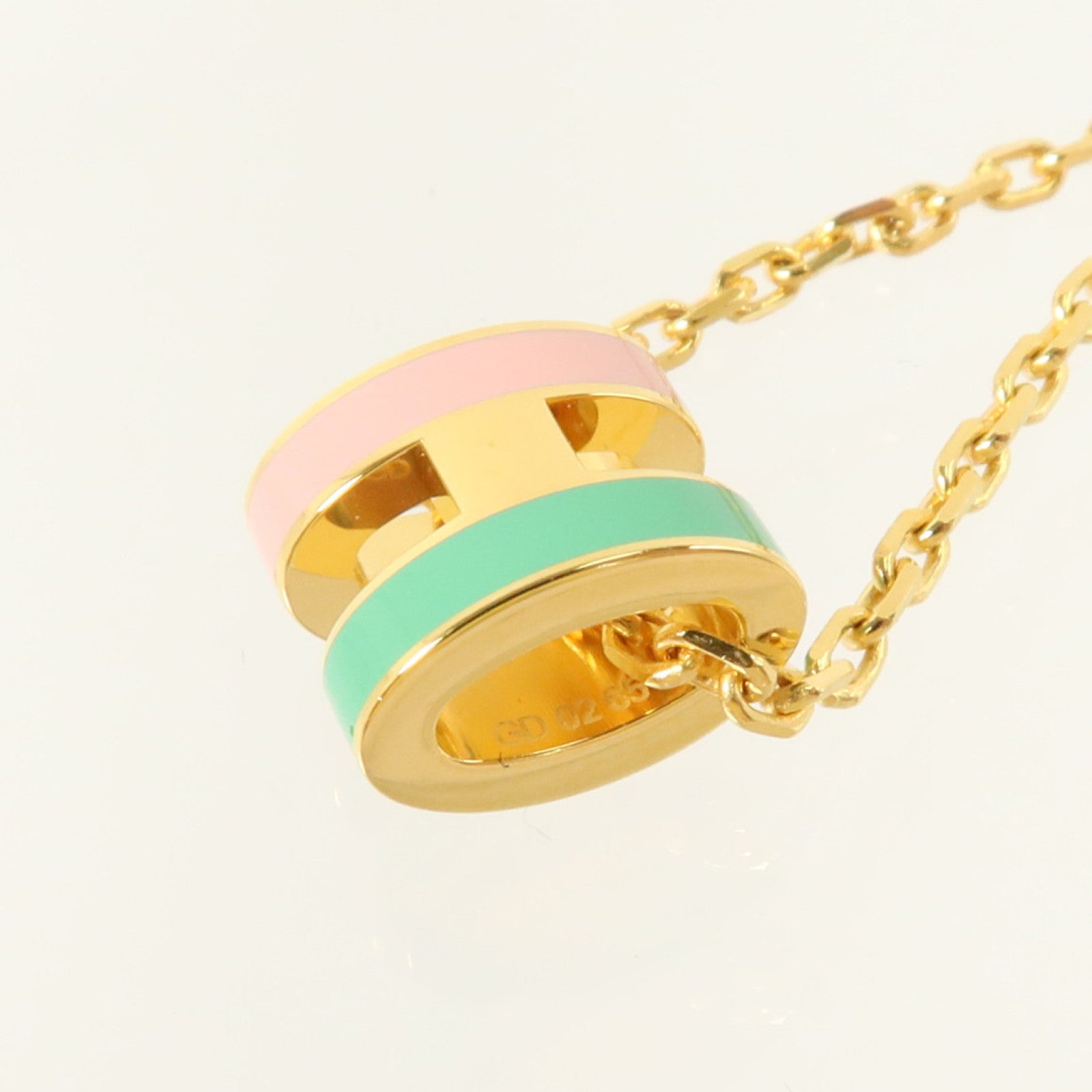HERMES 金屬/琺瑯Mini Pop H Necklace項鏈