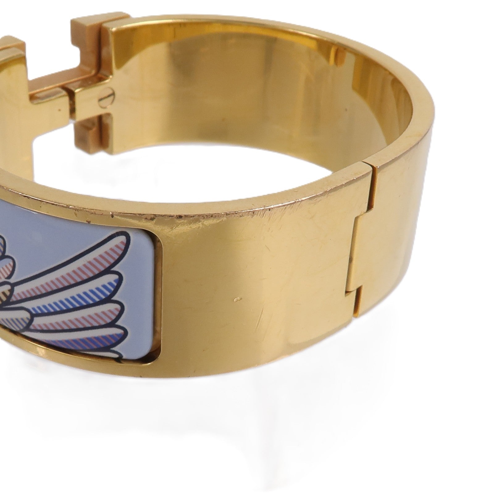 HERMES 金屬/琺瑯Clic-Clac H Bracelet手鐲