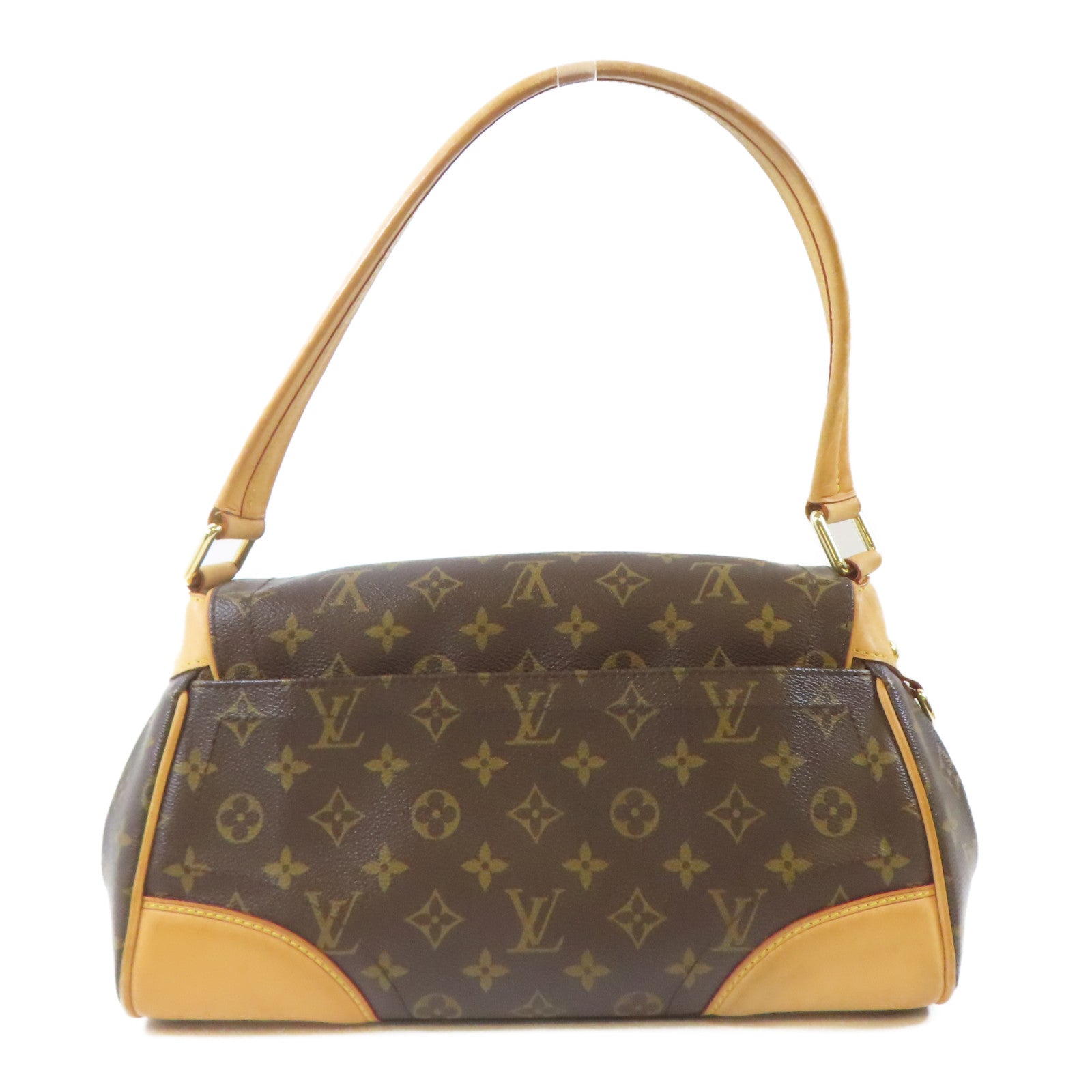 LOUIS VUITTON (PRICE DOWN) LV GHW Beverly MM Shoulder Handbag M40121 Monogram Brown