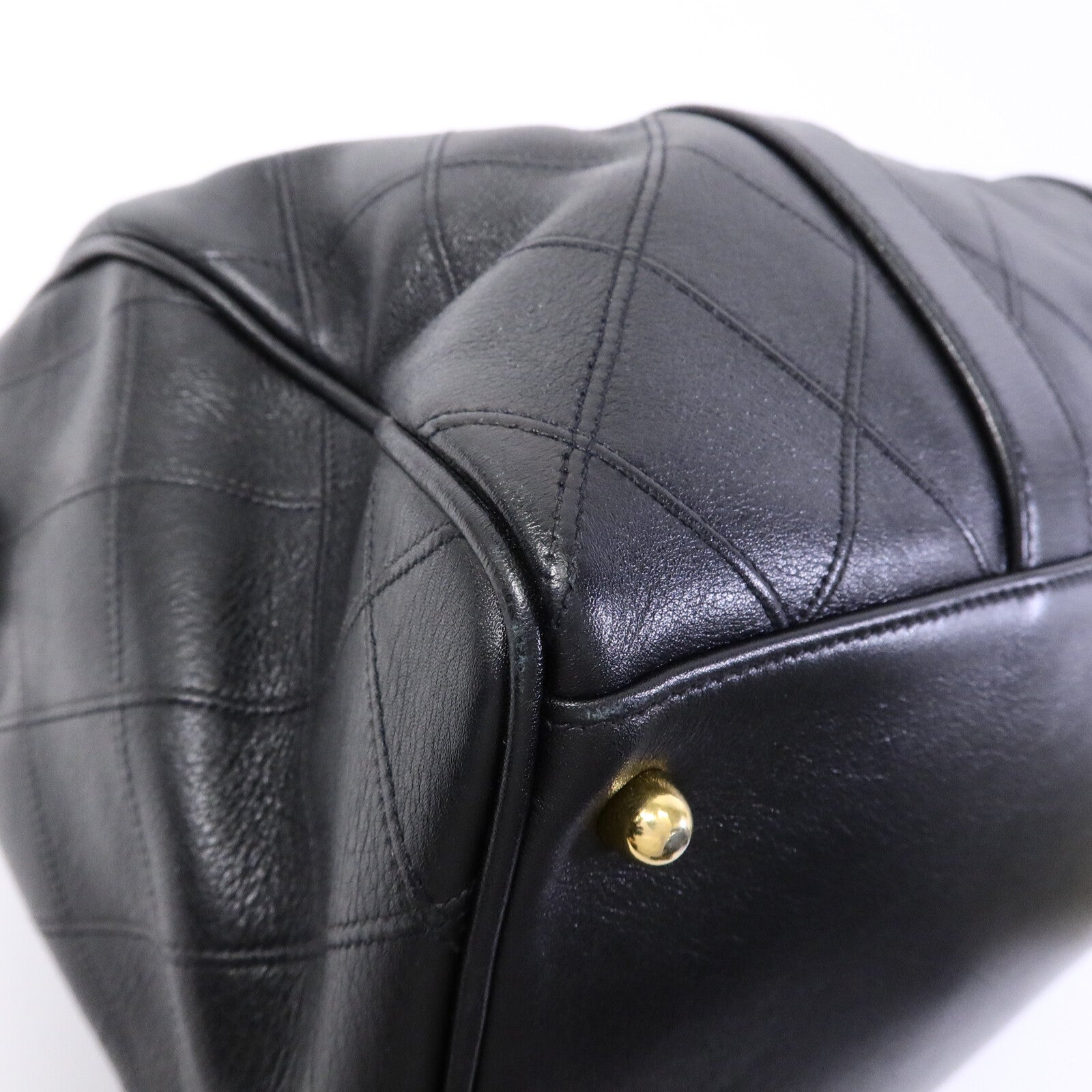 CHANEL 牛皮皮革Vintage Boston Bag手挽肩背兩用袋