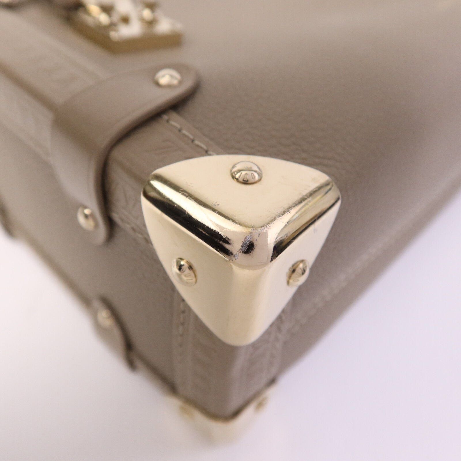 LOUIS VUITTON 【激減優惠】牛皮皮革Side Trunk MM金扣肩背袋