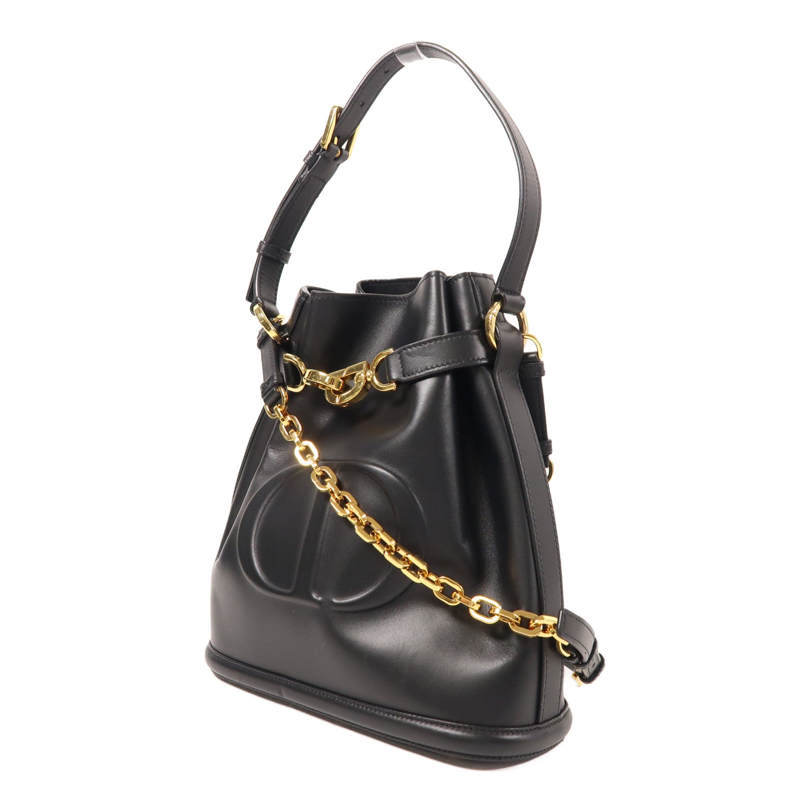 Dior 牛皮皮革C'est Dior Bag金扣手挽肩背兩用袋