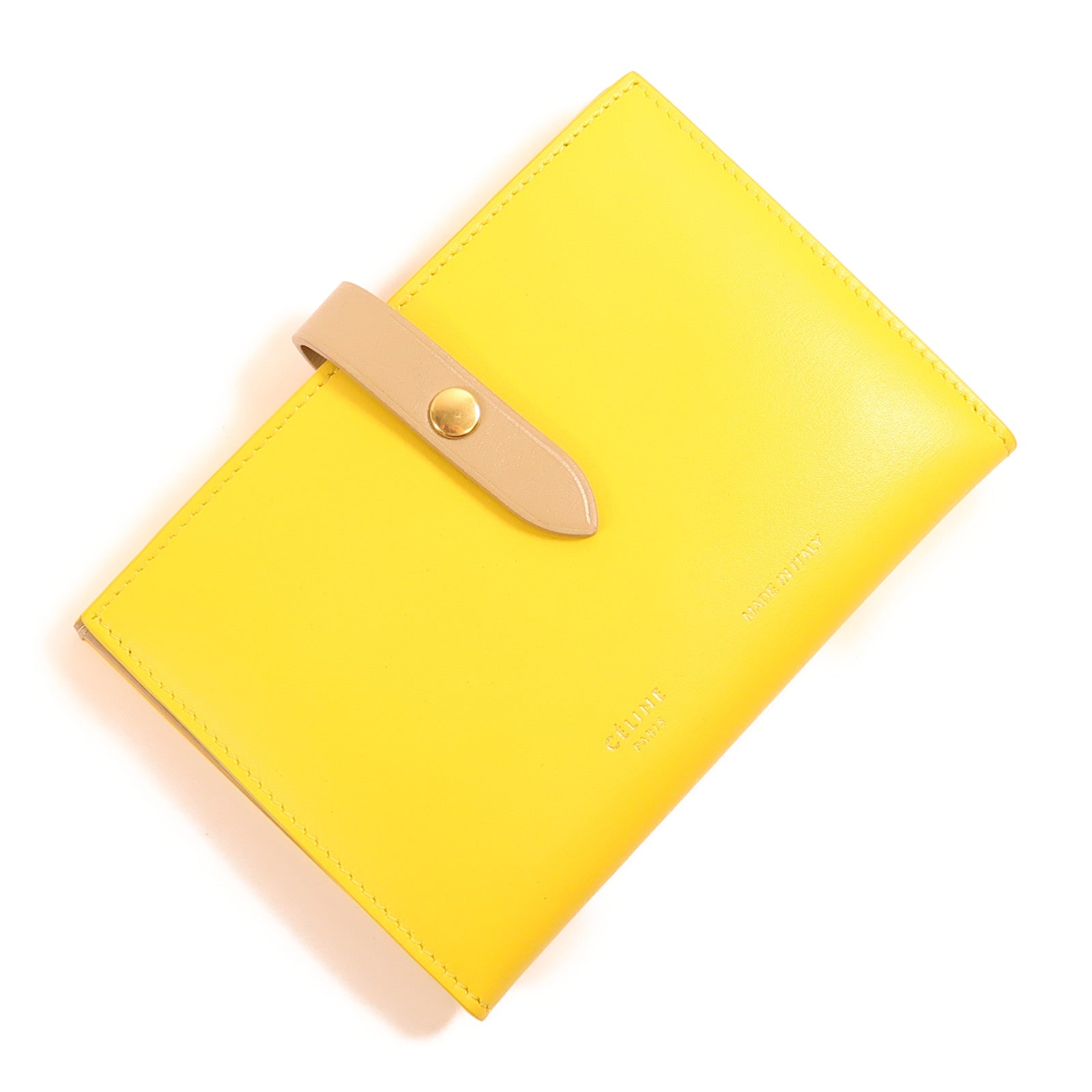 CELINE 羊皮皮革wallet金扣錢包