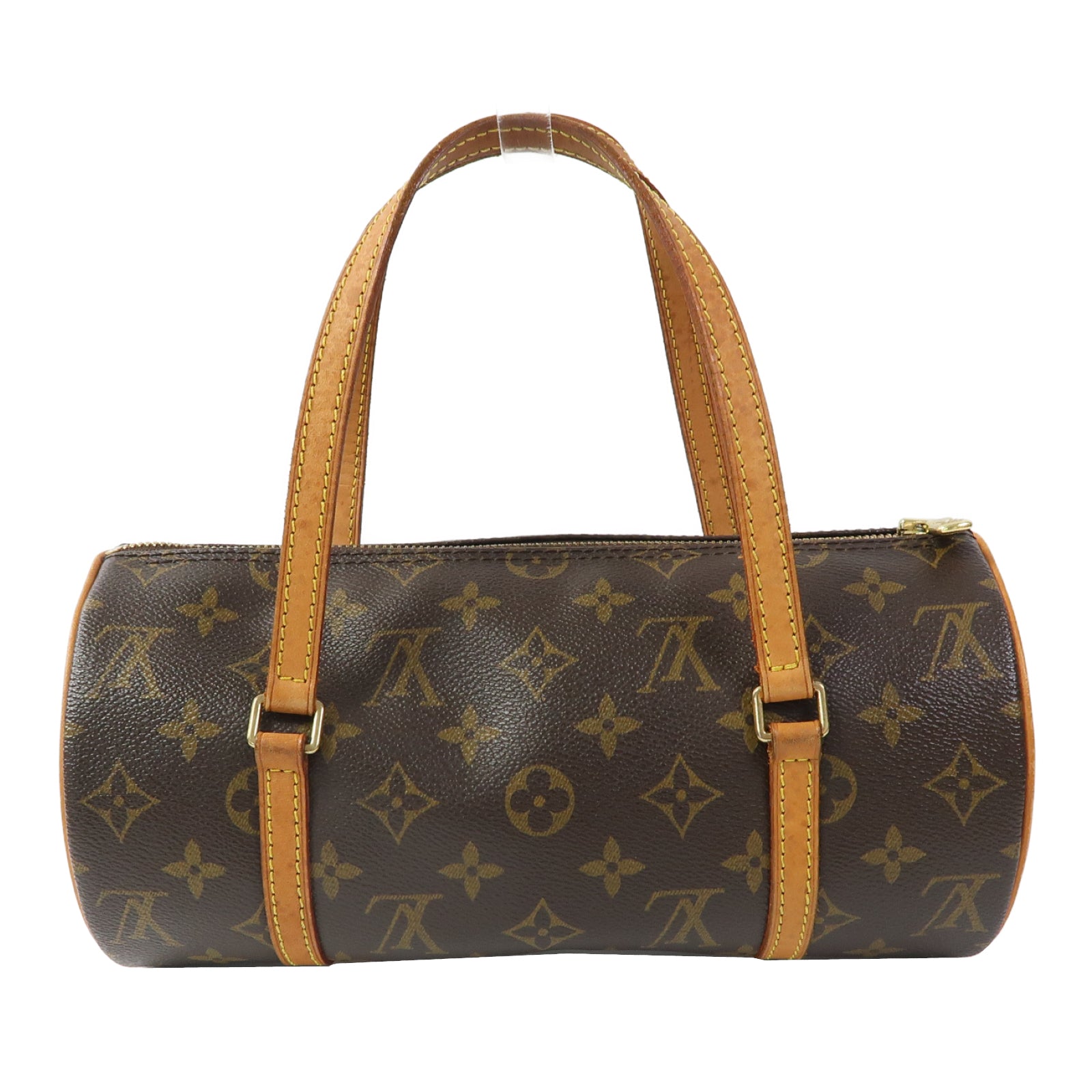 LOUIS VUITTON Monogram Papillon PM金扣肩背袋啡色