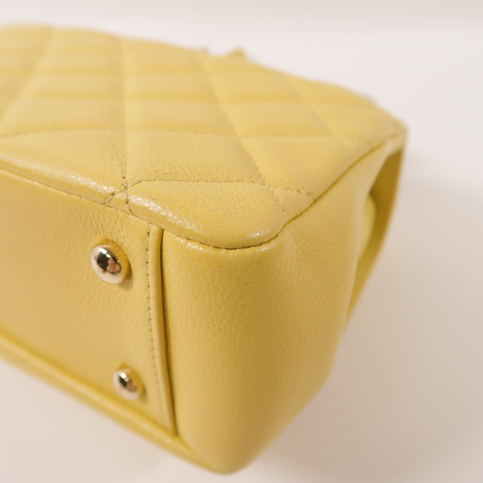 CHANEL 牛皮皮革2way Chain Shoulder Bag金扣鏈帶手挽肩背兩用袋