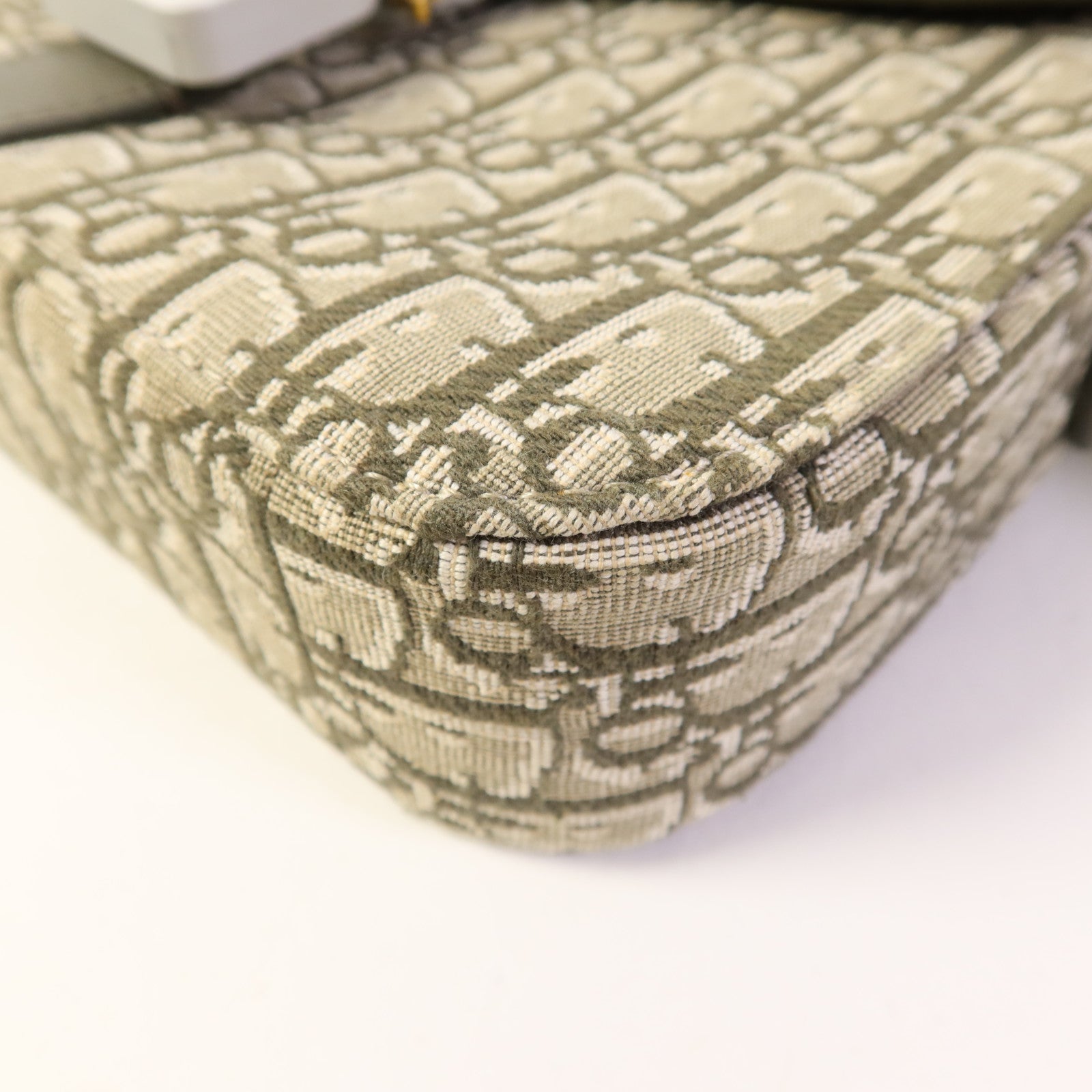 Dior 帆布Small Saddle Messenger銀扣肩背袋