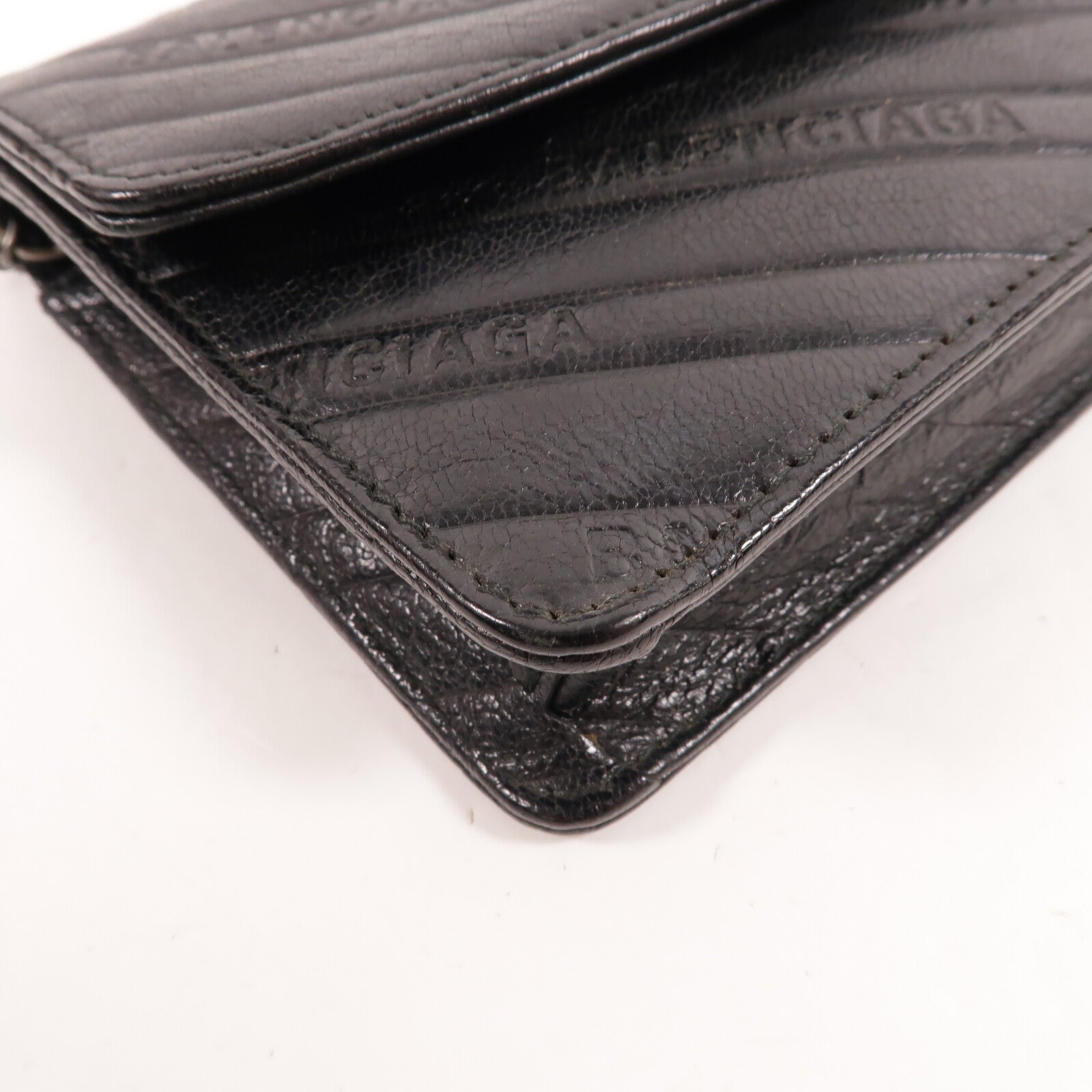 BALENCIAGA 牛皮皮革BB Wallet On Chain肩背袋