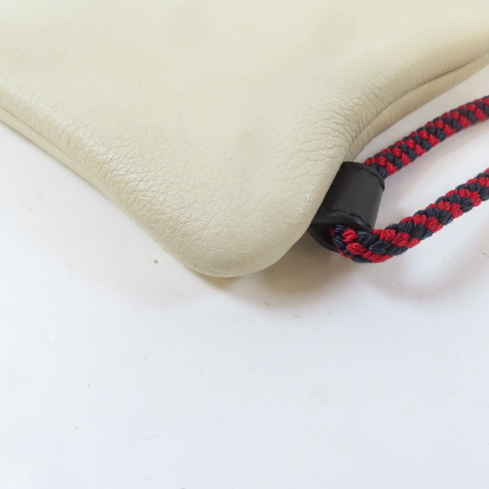 GUCCI 皮革Drawstring Backpack背包米白色