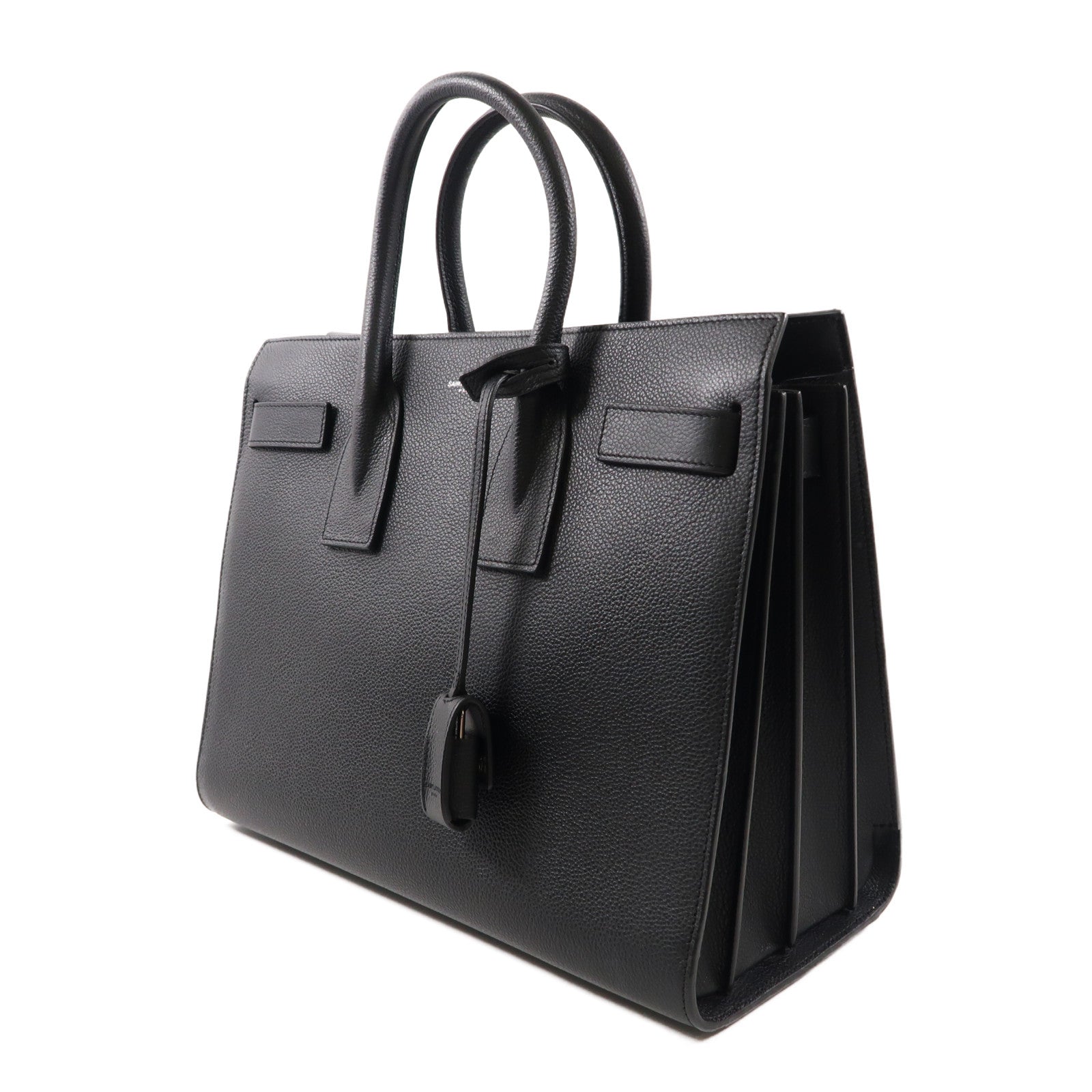 SAINT LAURENT 牛皮皮革Hand Bag手挽袋黑色