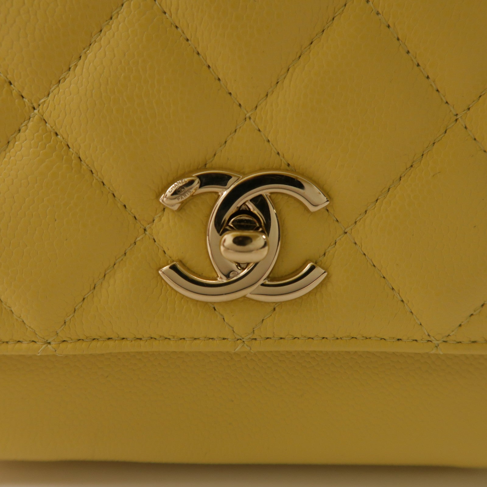 CHANEL 牛皮皮革2way Chain Shoulder Bag金扣鏈帶手挽肩背兩用袋