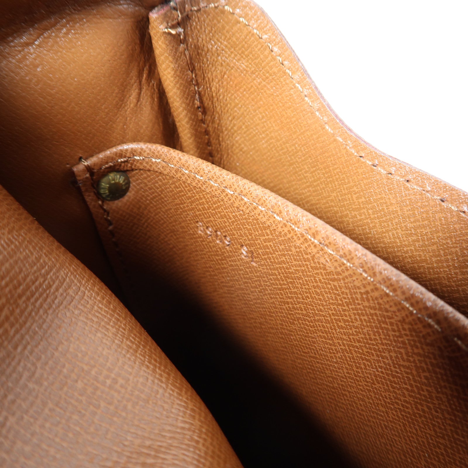 LOUIS VUITTON Monogram Cartouchiere GM金扣肩背袋啡色