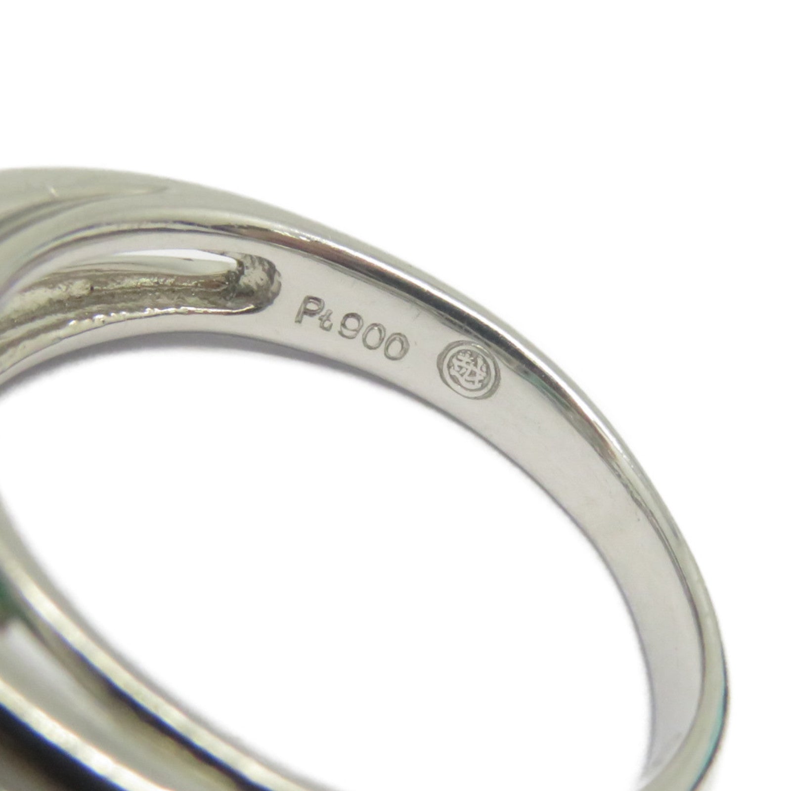 JEWELRY 【激減優惠】PT900鉑金Emerald Diamond Ring 0.60ct綠寶石/0.30ct鑽石戒指US#5.25
