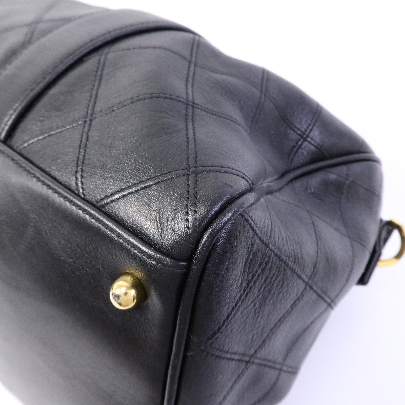 CHANEL 牛皮皮革Vintage Boston Bag手挽肩背兩用袋