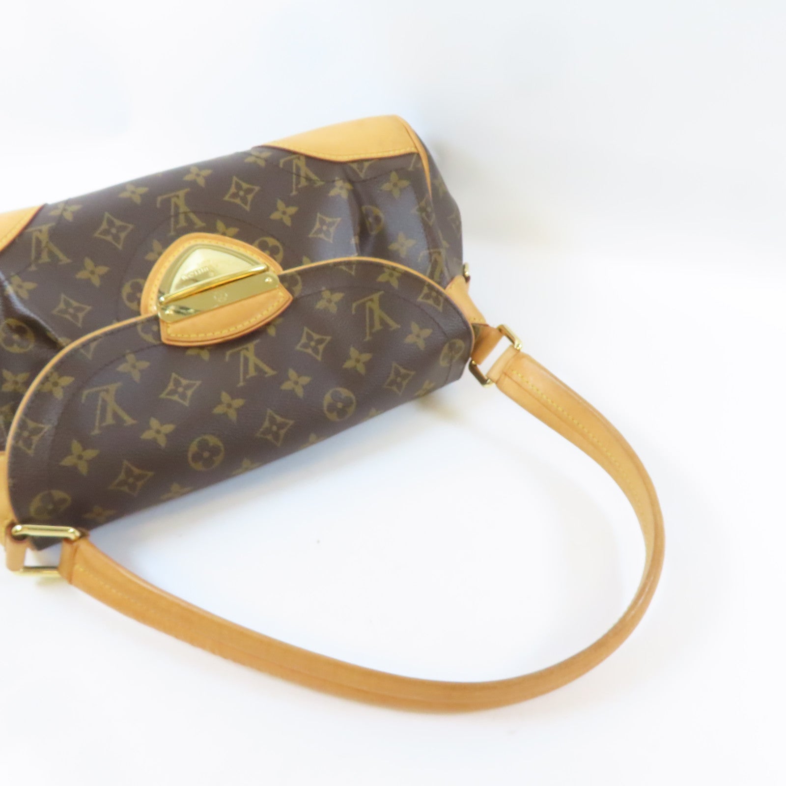LOUIS VUITTON (PRICE DOWN) LV GHW Beverly MM Shoulder Handbag M40121 Monogram Brown