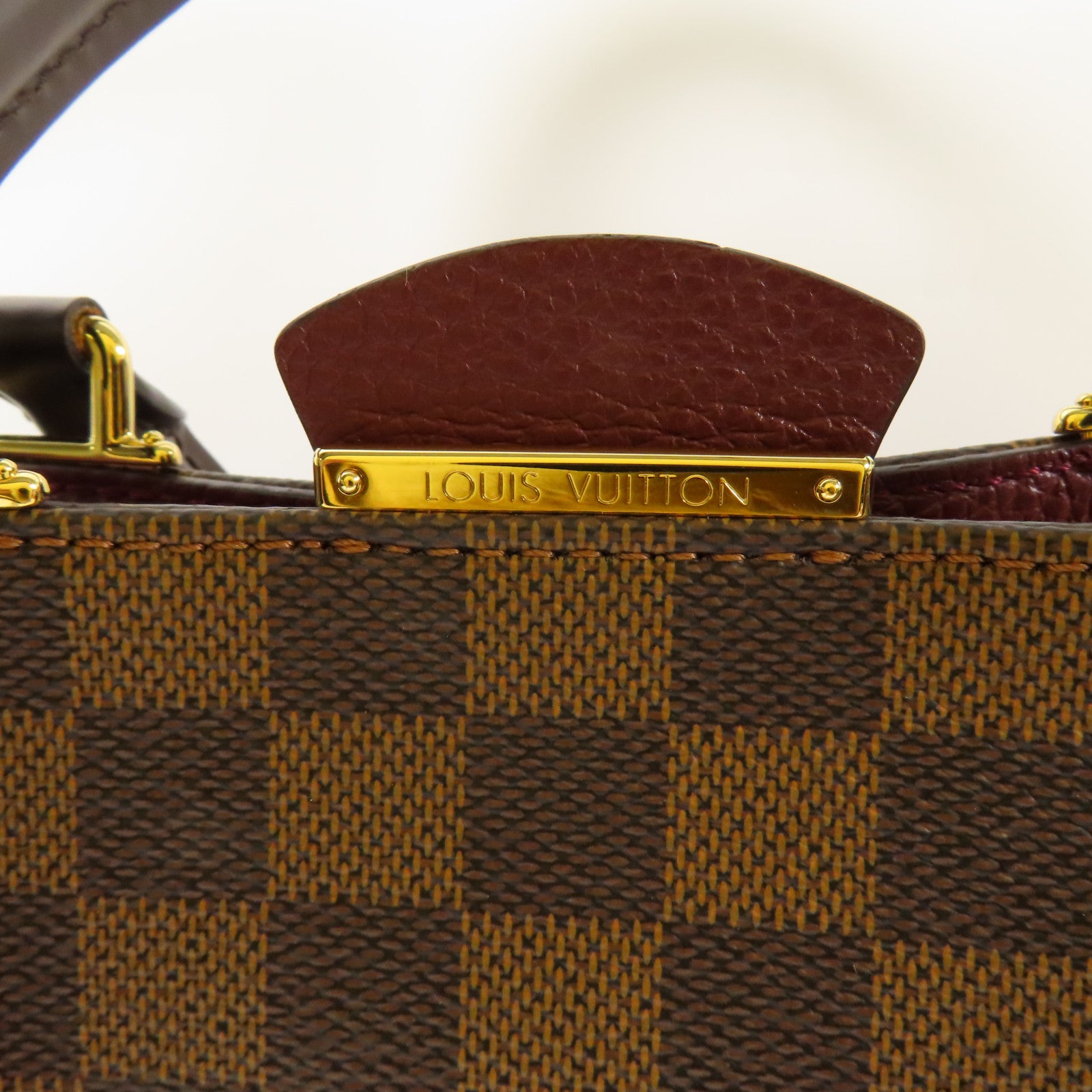 LOUIS VUITTON Damier Brittany金扣手挽肩背兩用袋