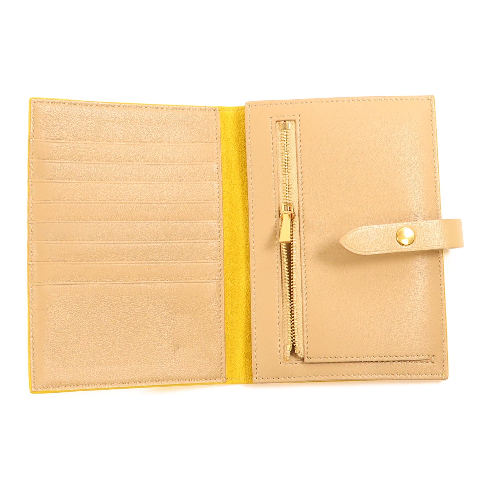 CELINE 羊皮皮革wallet金扣錢包