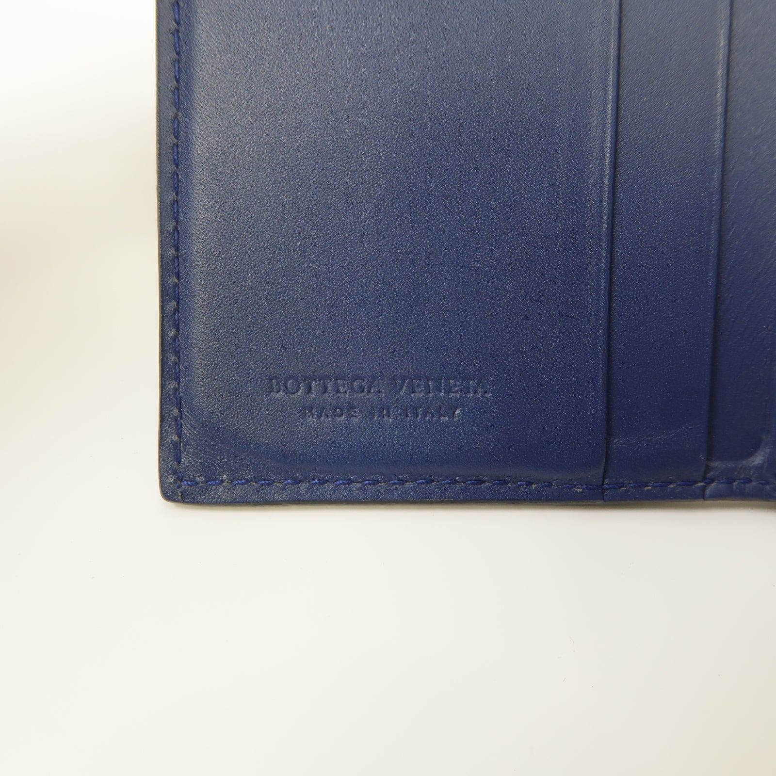 BOTTEGA VENETA 【激減優惠】皮革Wallet錢包藍色