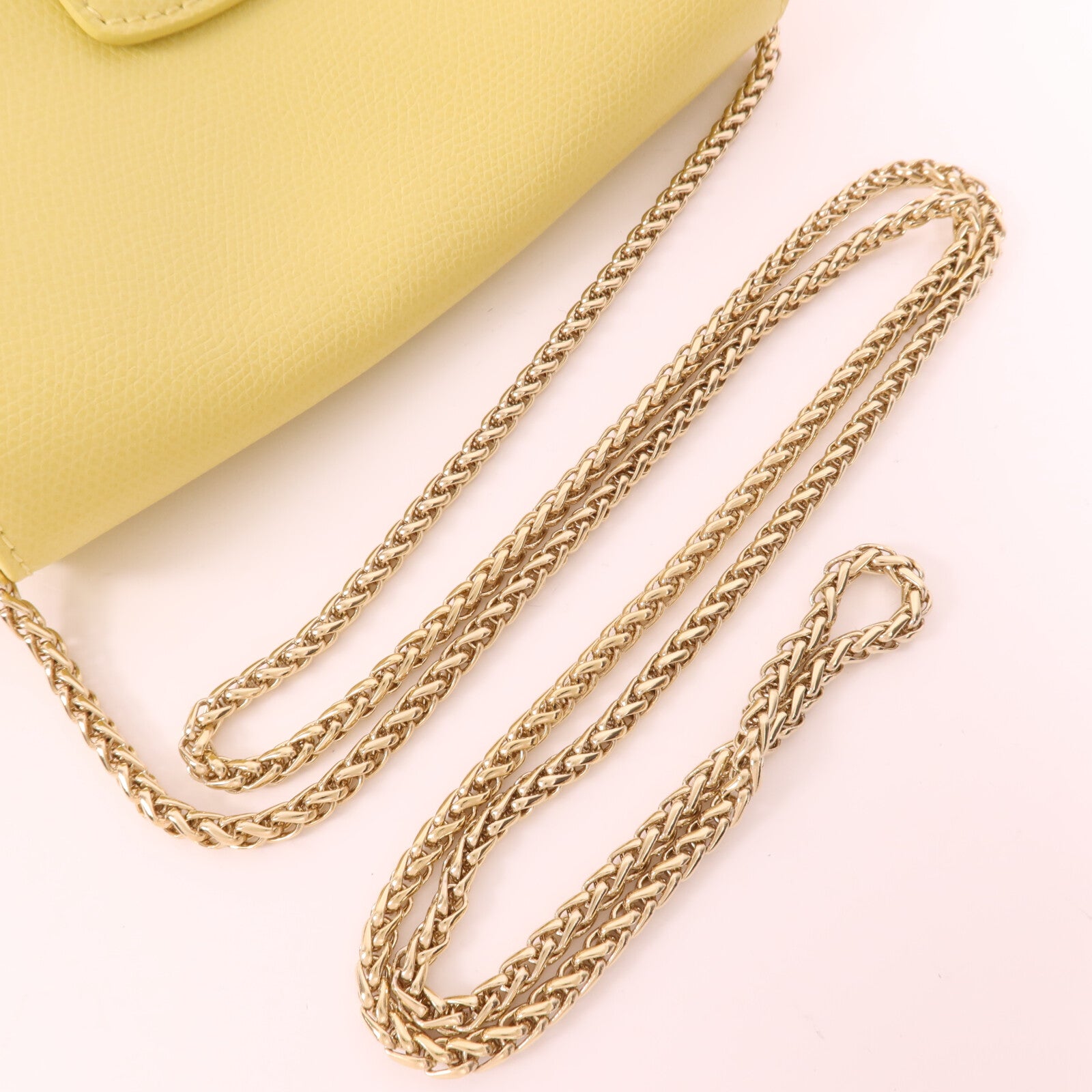 Furla 牛皮皮革Shoulder Bag金扣鏈帶肩背袋