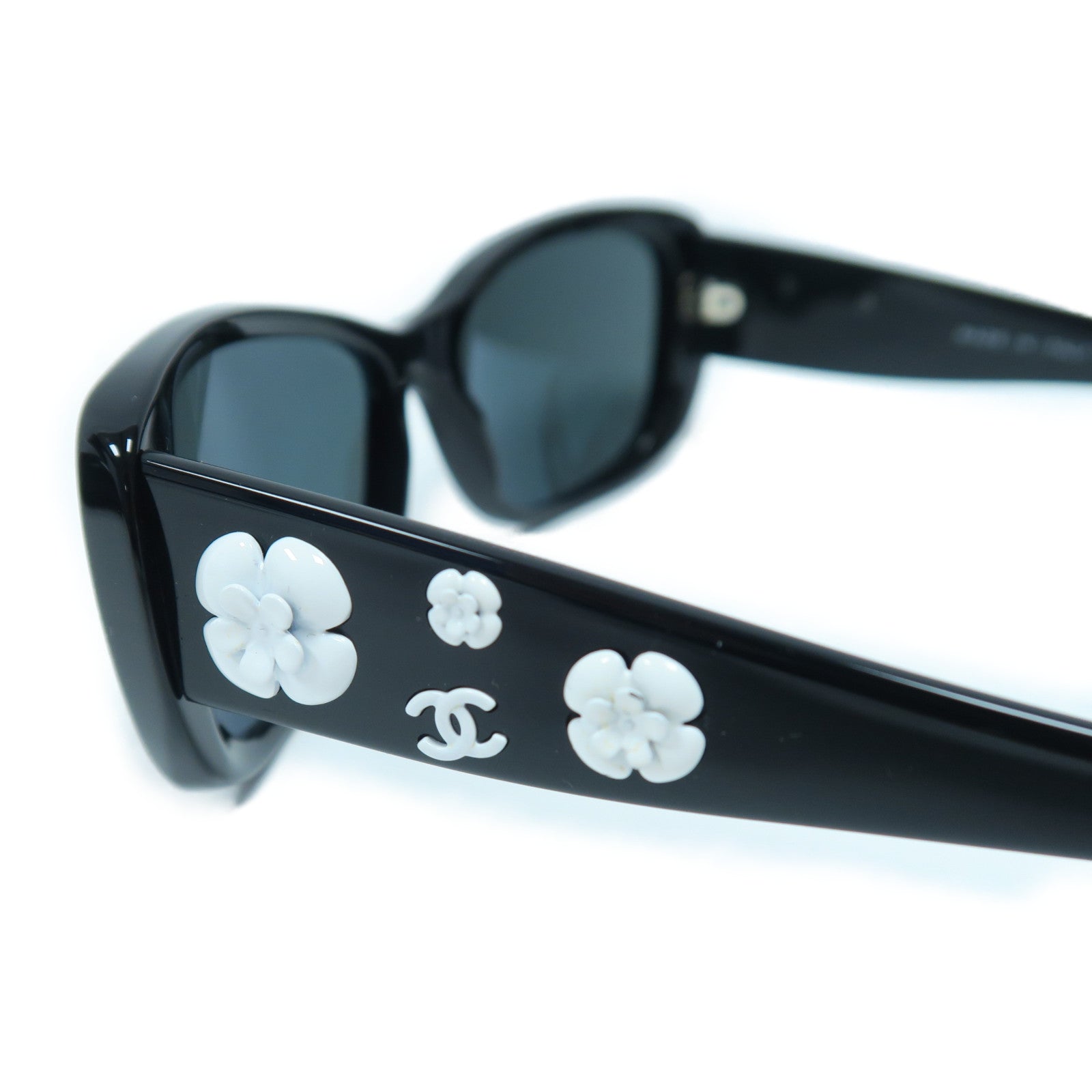 CHANEL 【激減優惠】PVC Sunglasses太陽眼鏡黑色/白色