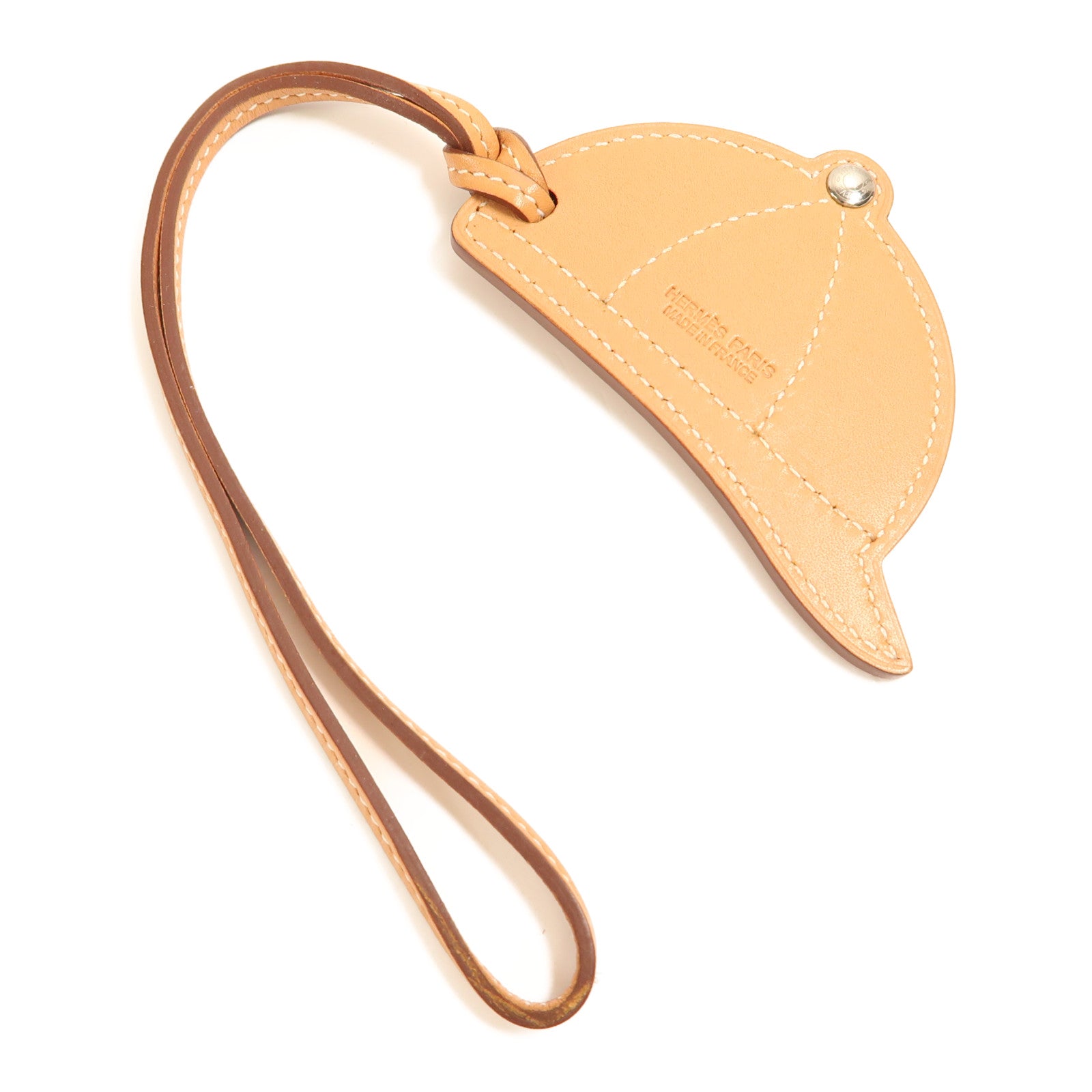 HERMES Swift皮革Cap Charm掛飾紫色/黃色/棕色