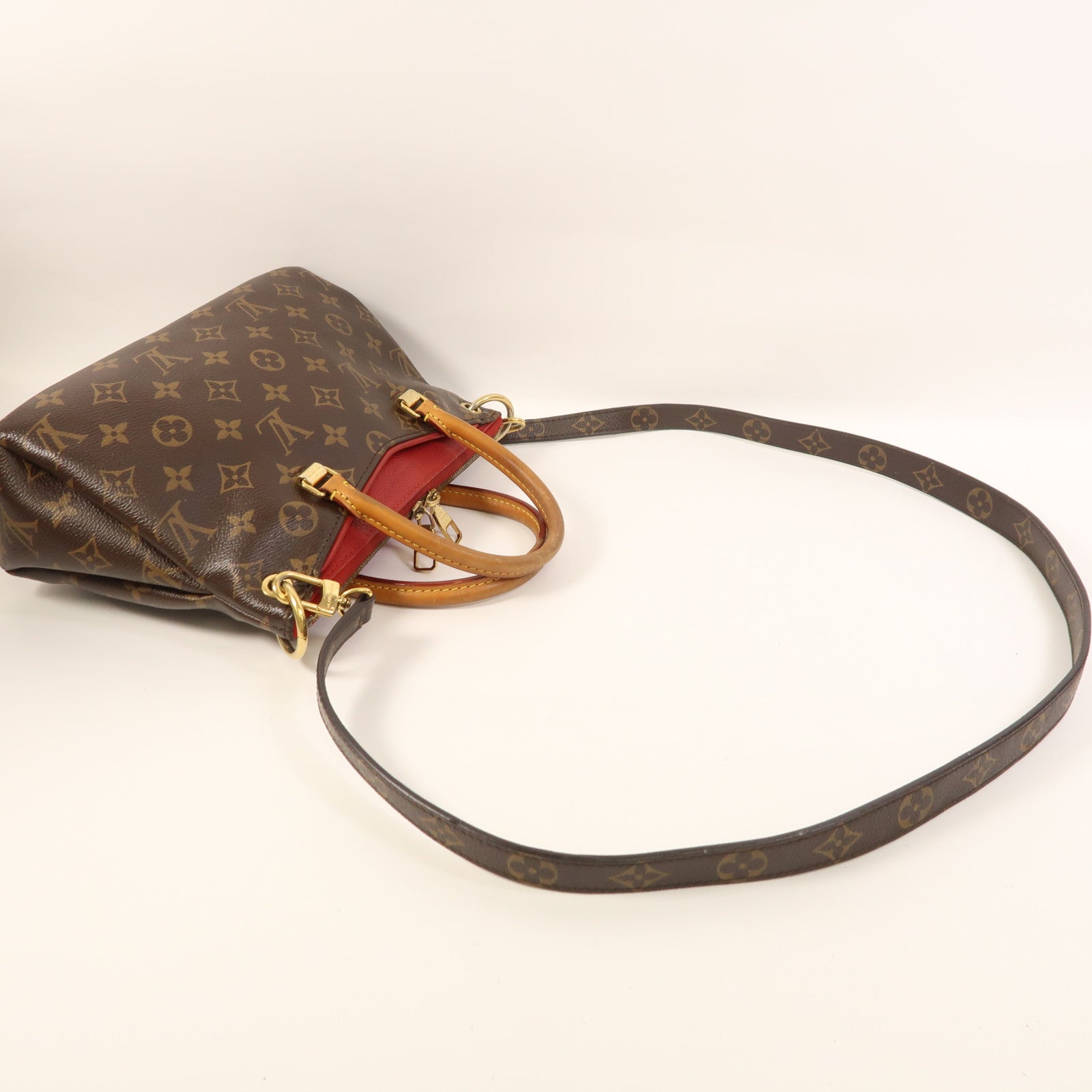 LOUIS VUITTON 【激減優惠】Monogram Pallas BB金扣手挽肩背兩用袋