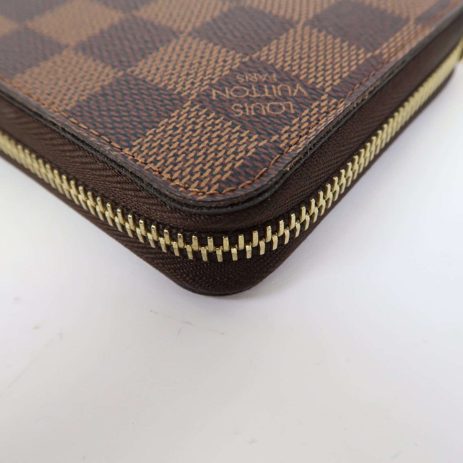 LOUIS VUITTON Damier Long Wallet金扣長錢包啡色