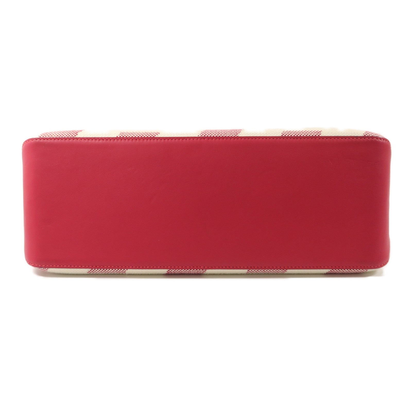 HERMES 帆布Biais 40手挽袋Framboise