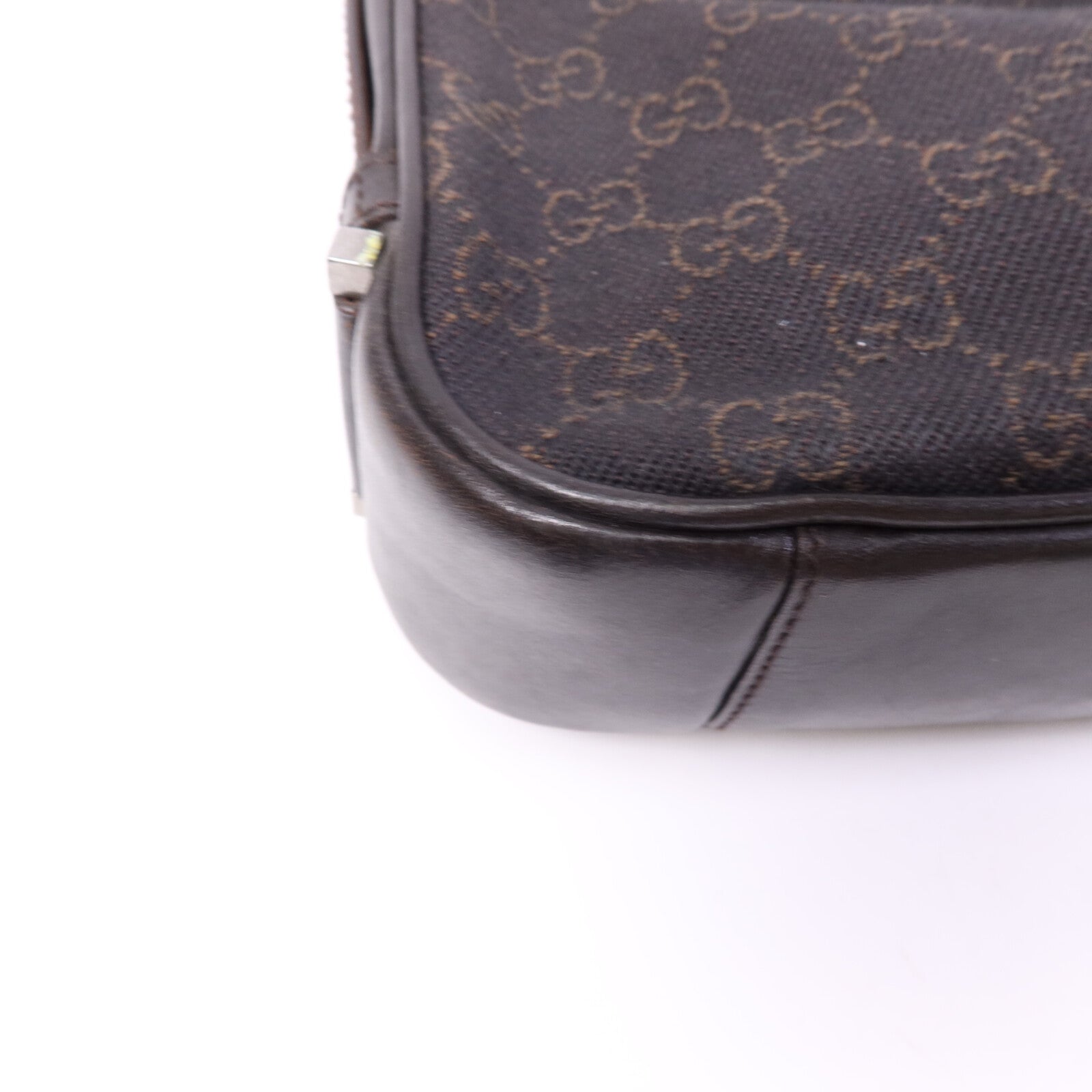 GUCCI 帆布Jacqua銀扣肩背袋