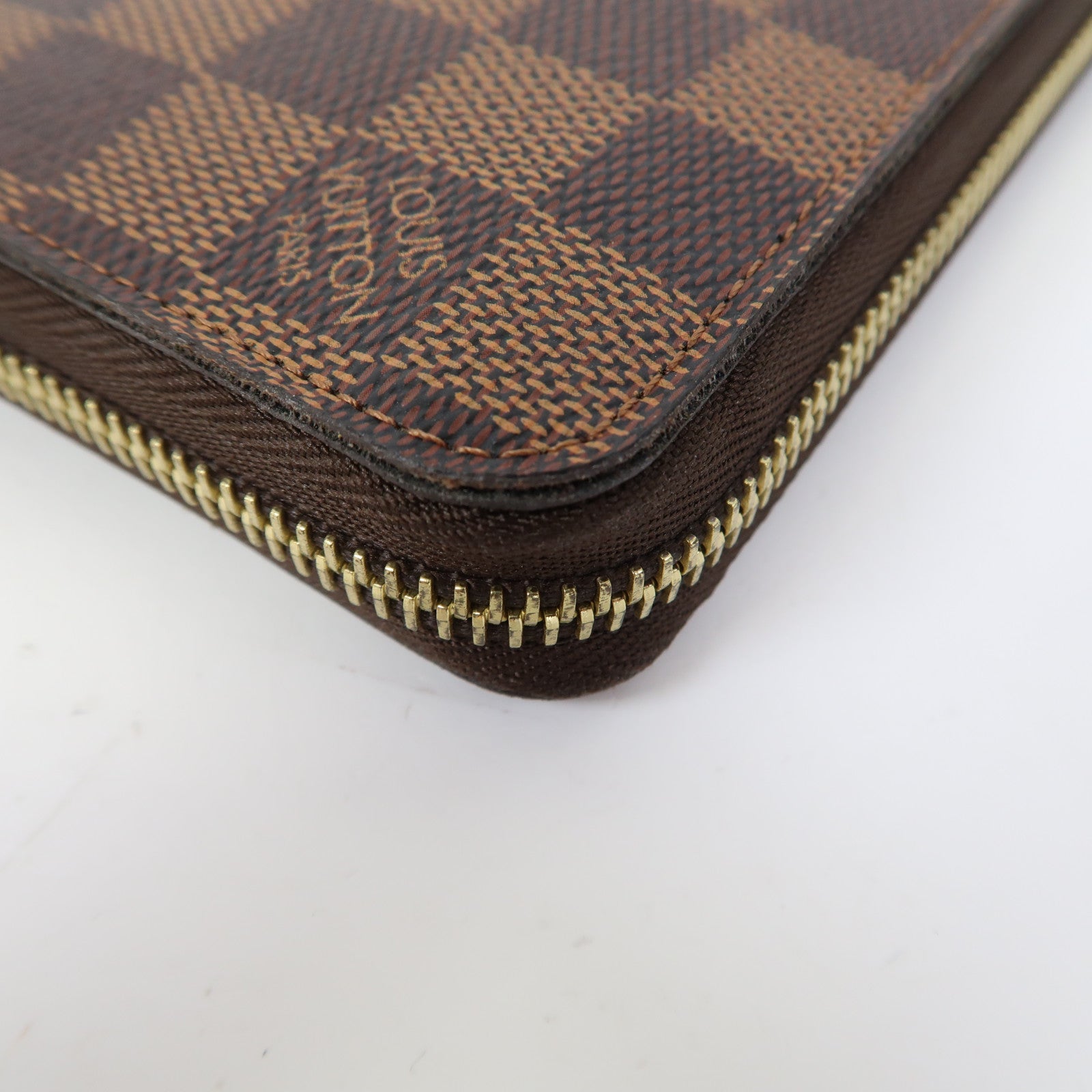 LOUIS VUITTON Damier Long Wallet金扣長錢包啡色
