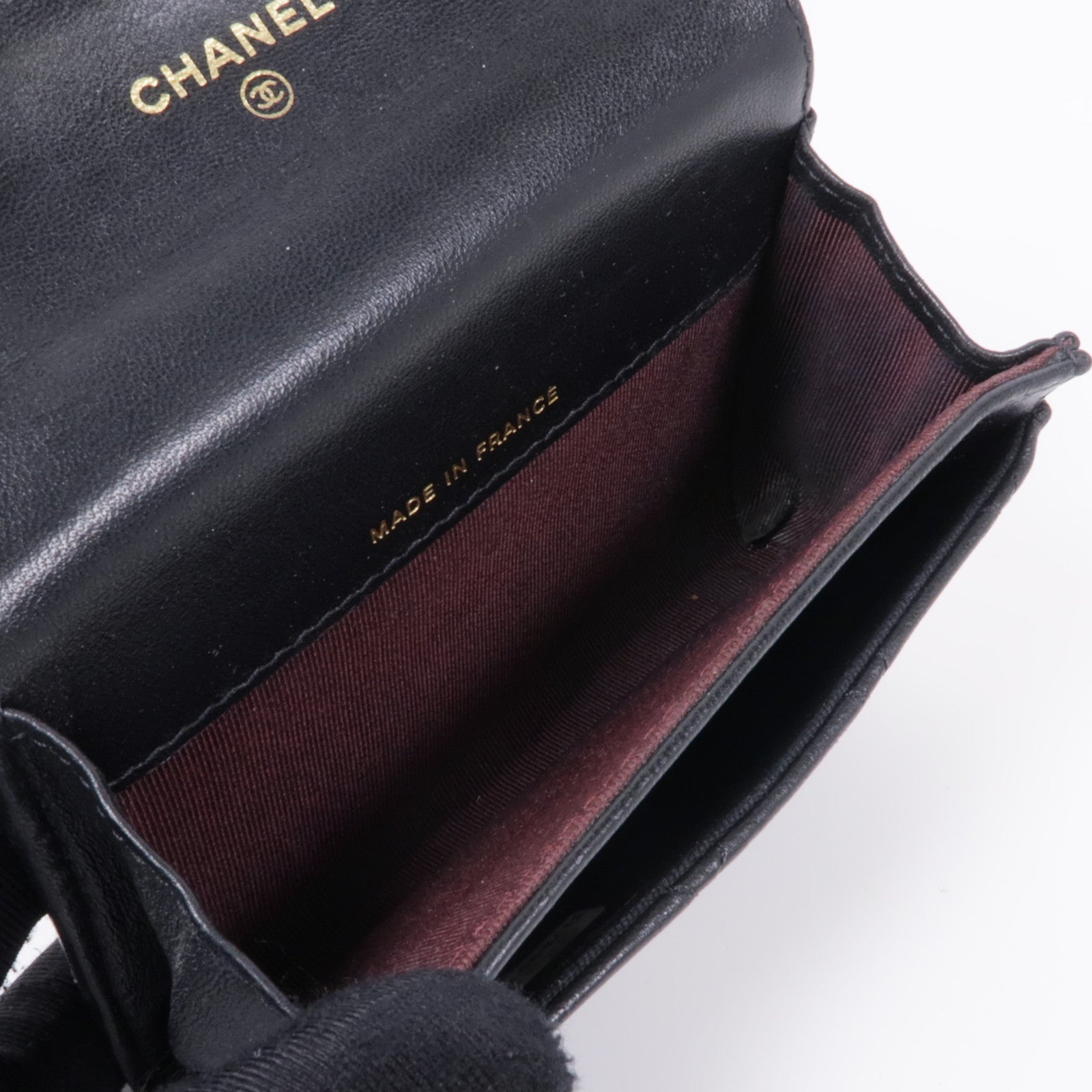 CHANEL 羊皮皮革Card Case金扣卡片套