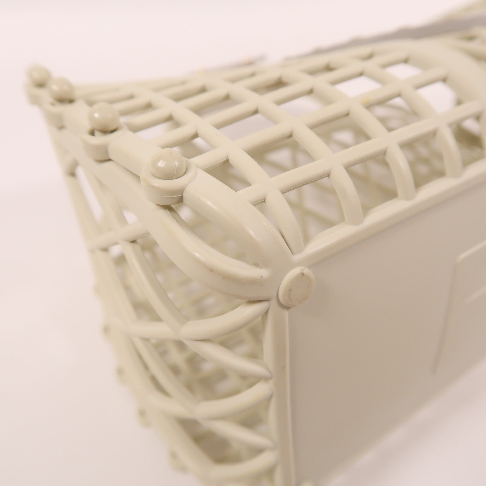 FENDI PVC Hand Bag金扣手挽袋白色