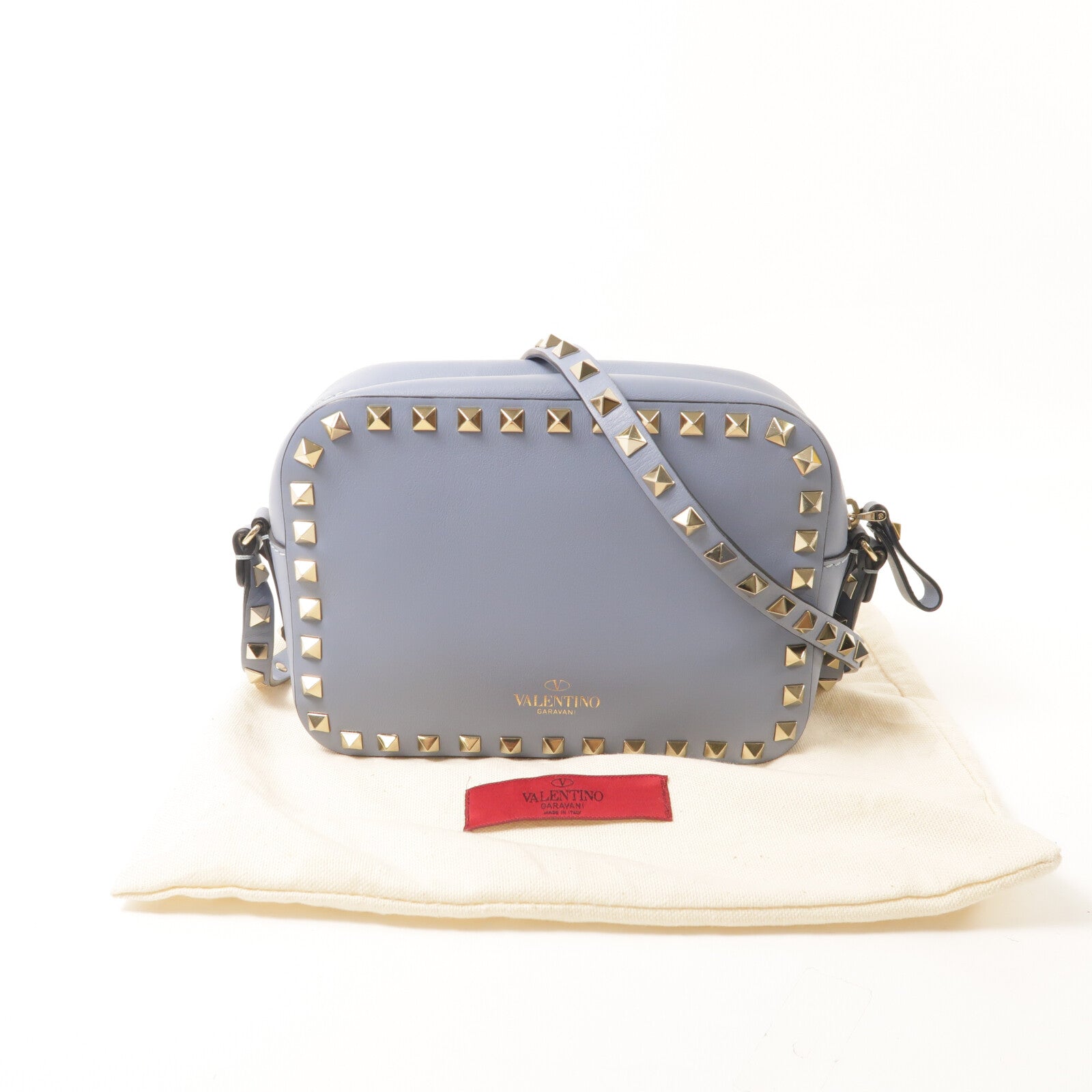 Valentino 牛皮皮革Garavani Rockstud肩背袋