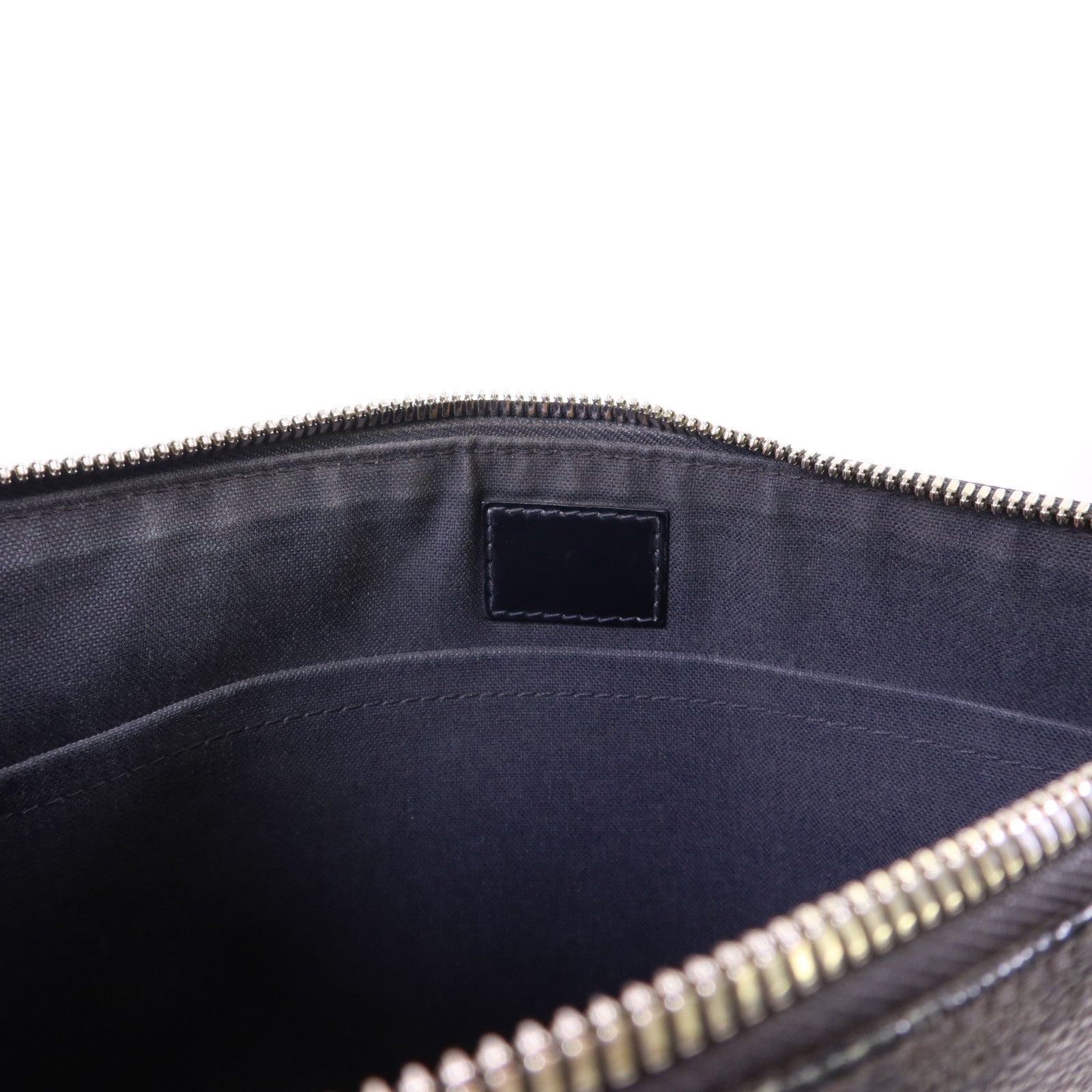 LOUIS VUITTON Damier Graphite Mick PM銀扣肩背袋
