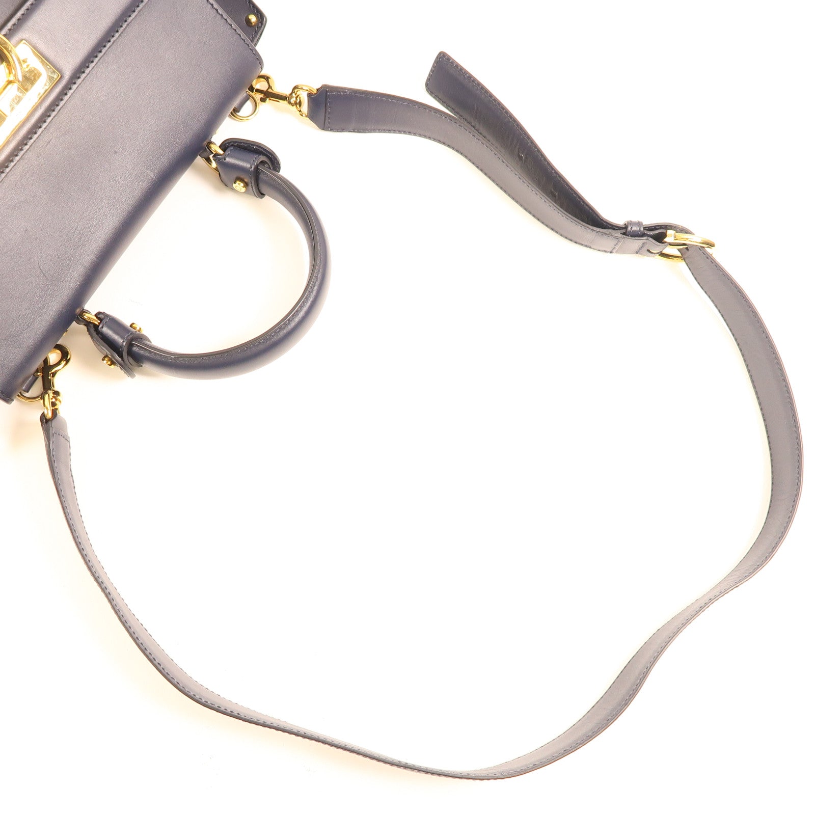 Salvatore Ferragamo 牛皮皮革Sofia Bag金扣手挽肩背兩用袋