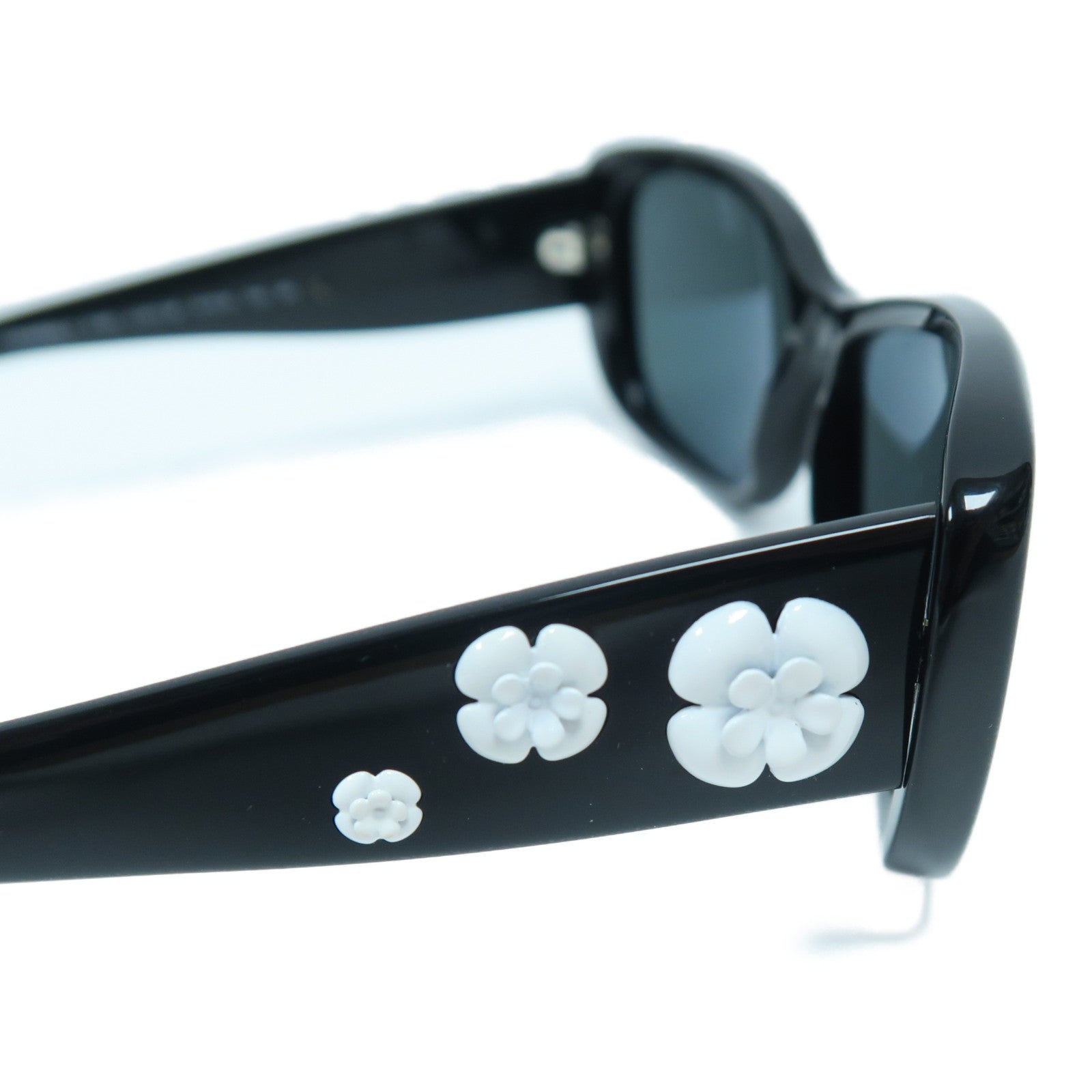 CHANEL 【激減優惠】PVC Sunglasses太陽眼鏡黑色/白色