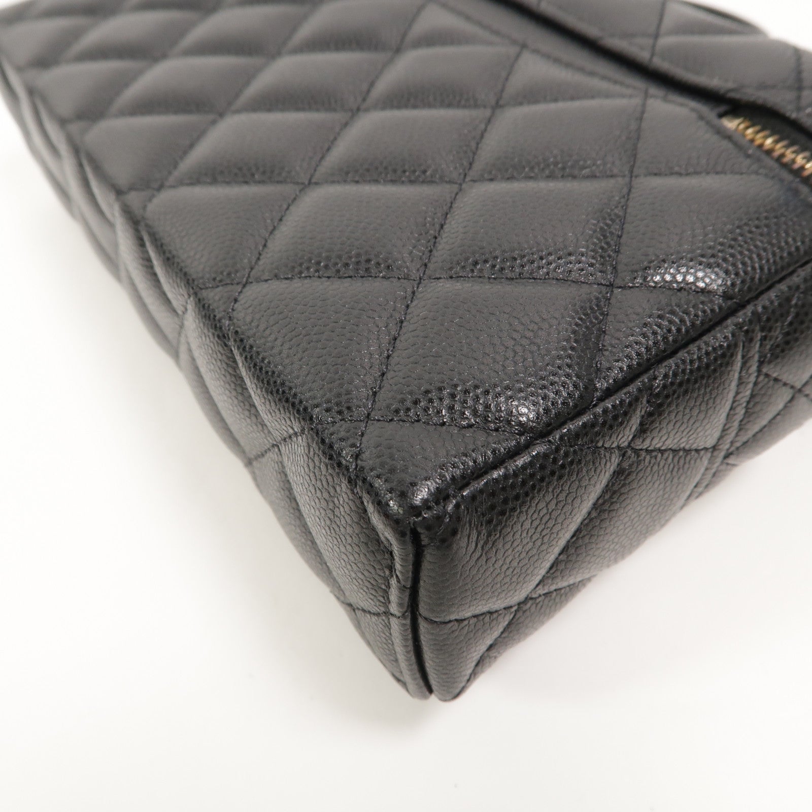 CHANEL 牛皮皮革Vanity Case鏈帶手挽肩背兩用袋