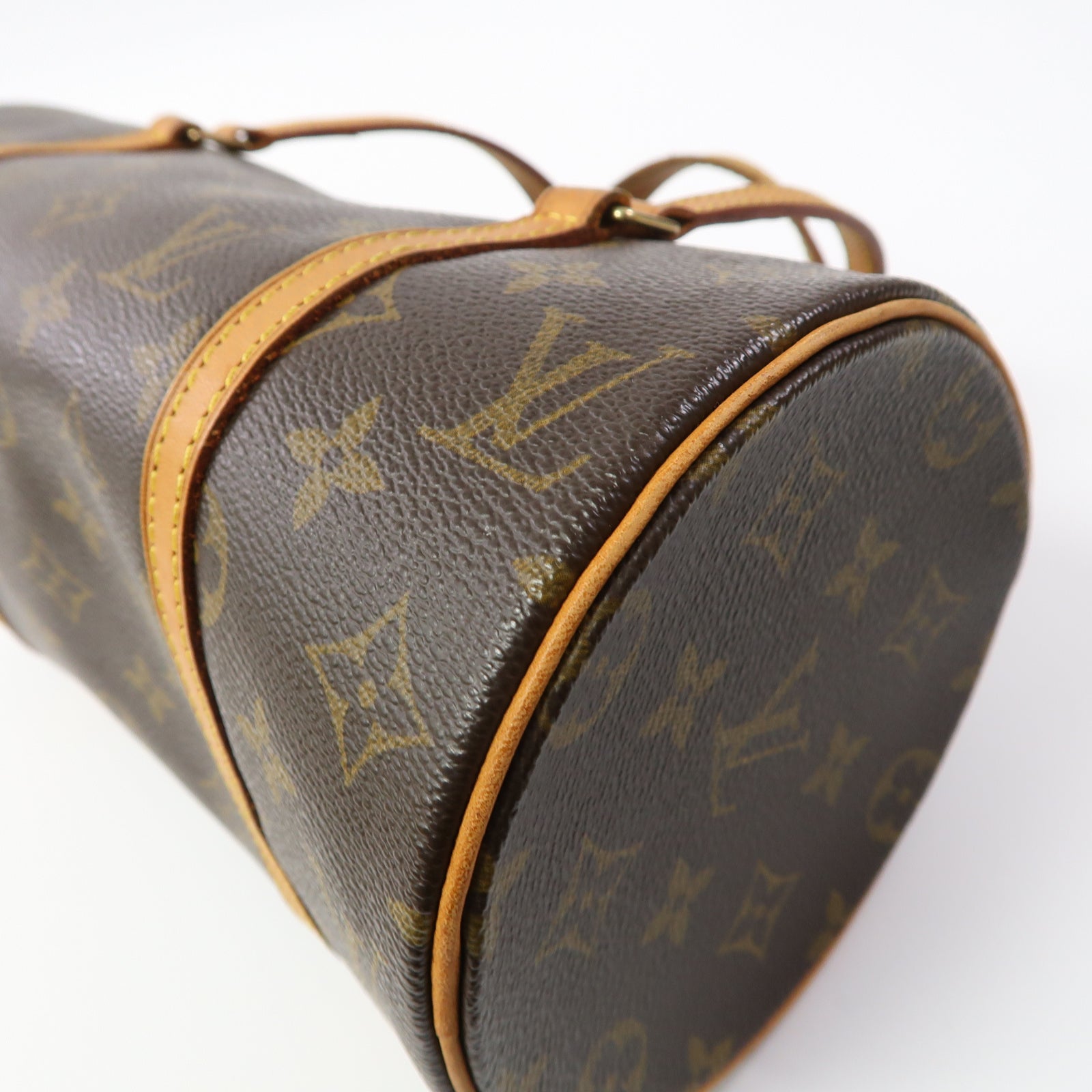 LOUIS VUITTON Monogram Papillon PM金扣肩背袋啡色