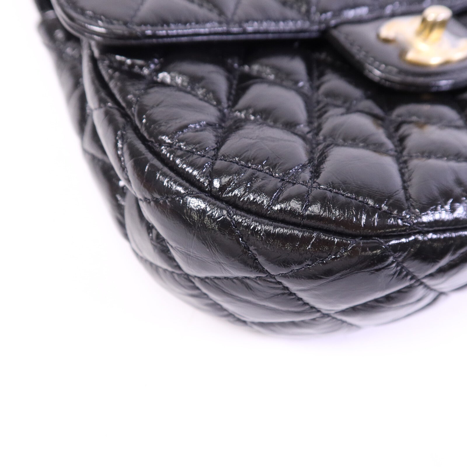 CHANEL 牛皮皮革Chain Shoulder Bag金扣鏈帶肩背袋