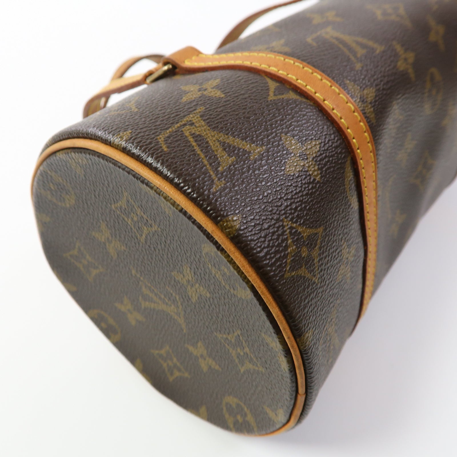 LOUIS VUITTON Monogram Papillon PM金扣肩背袋啡色