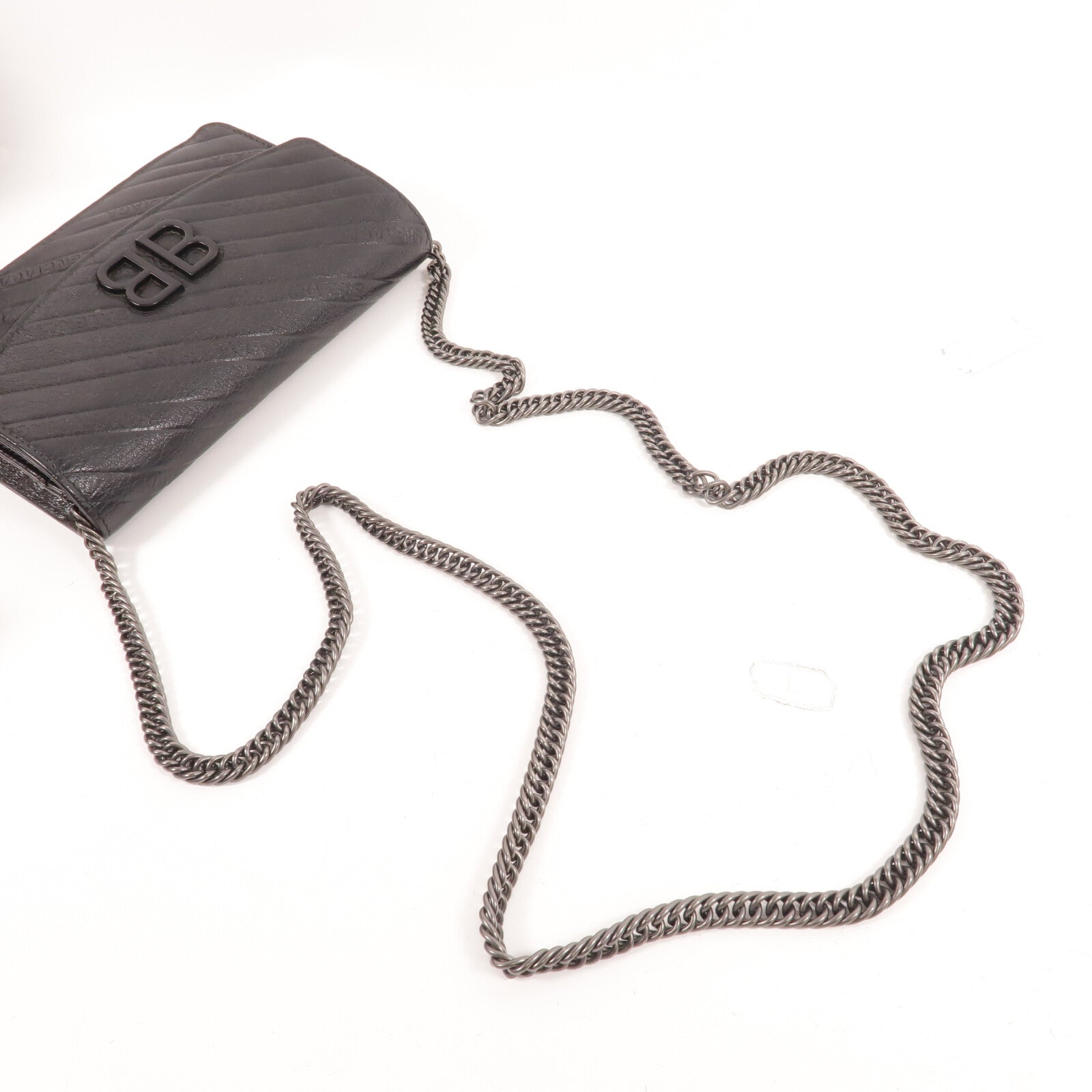 BALENCIAGA 牛皮皮革BB Wallet On Chain肩背袋