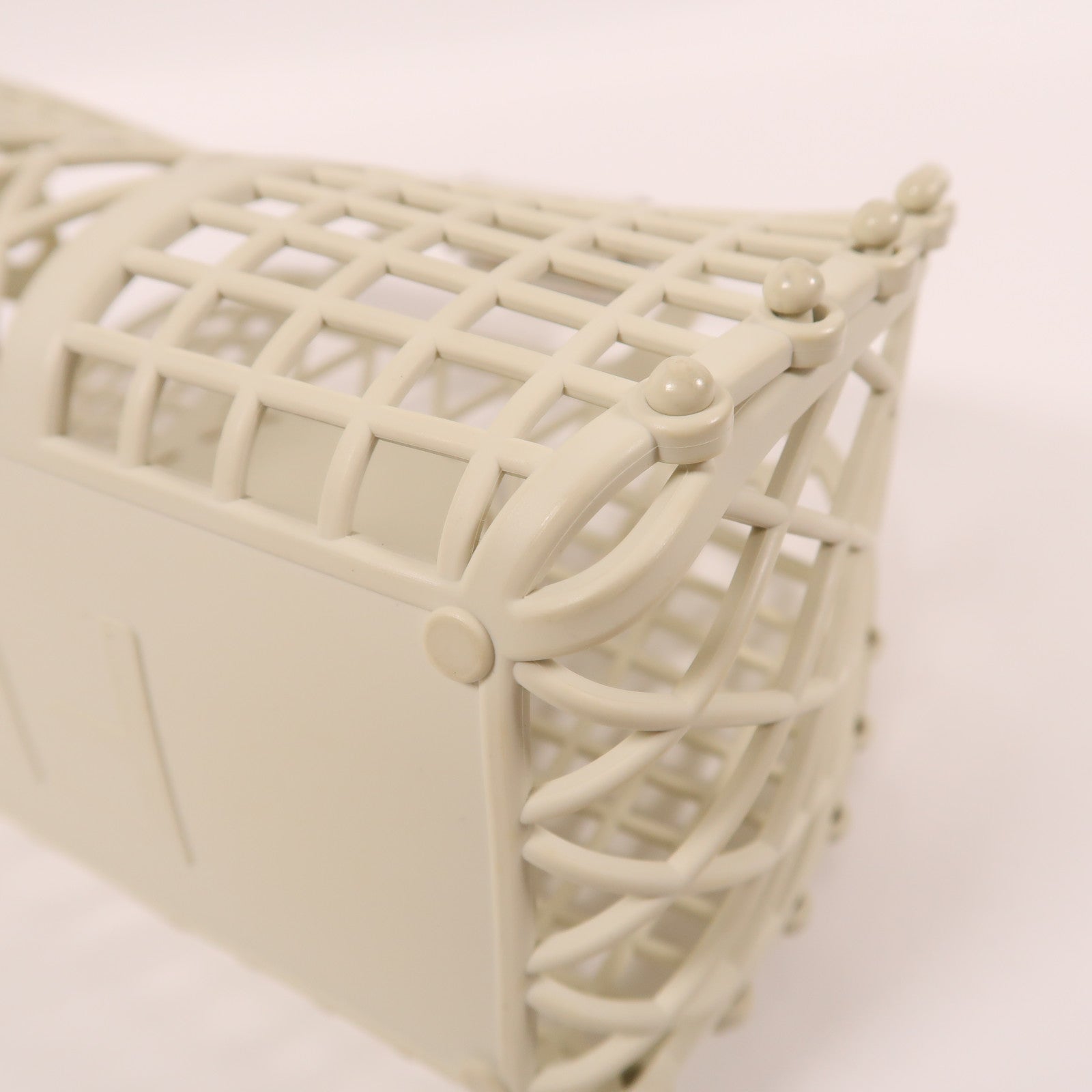 FENDI 【激減優惠】PVC Hand Bag金扣手挽袋白色